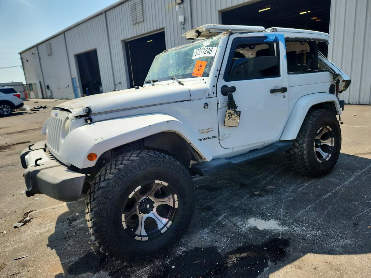 2013 Jeep Wrangler Sahara White vin: 1C4AJWBG8DL567950