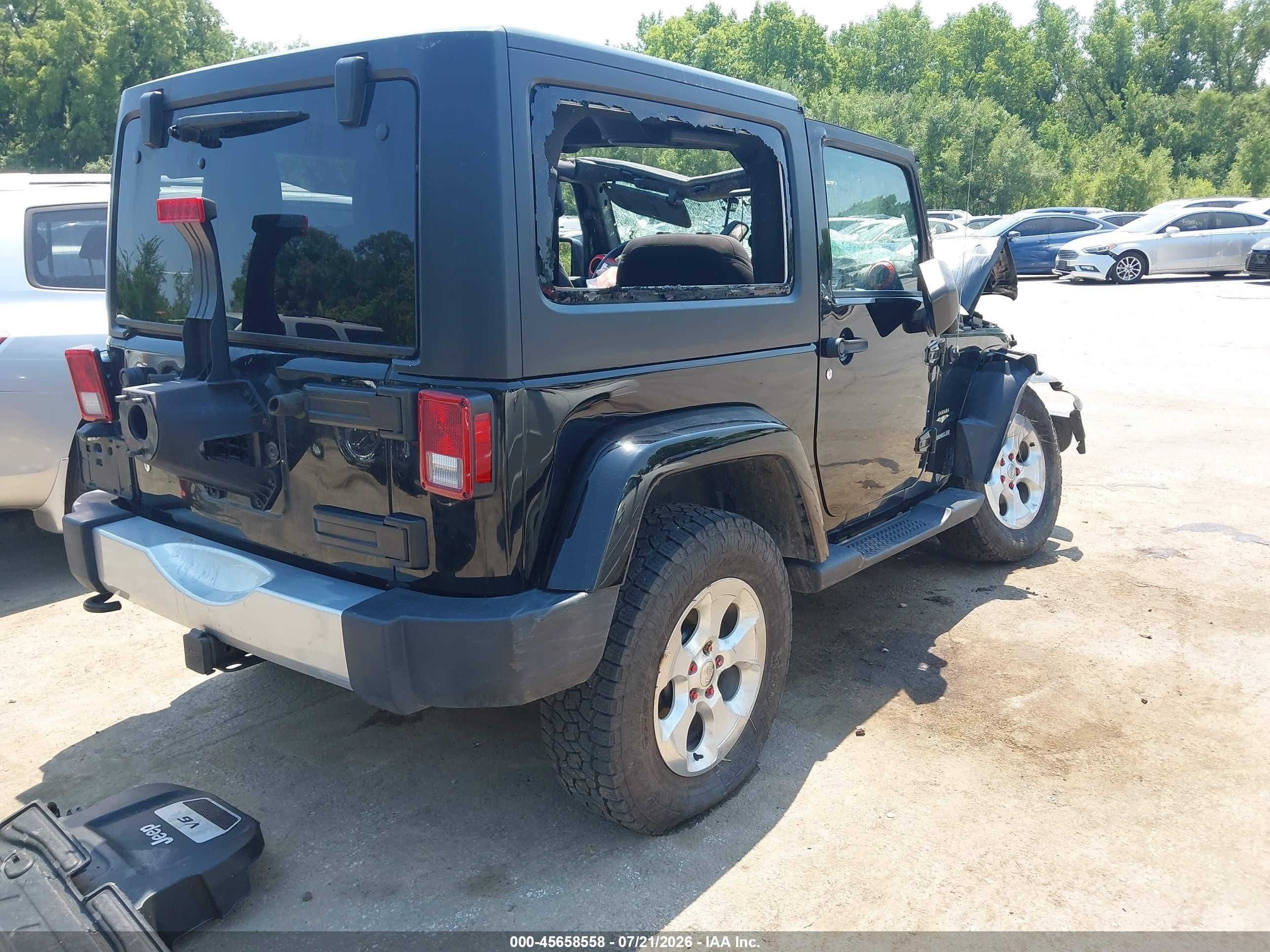 2015 Jeep Wrangler Sahara Черный vin: 1C4AJWBG8FL735962