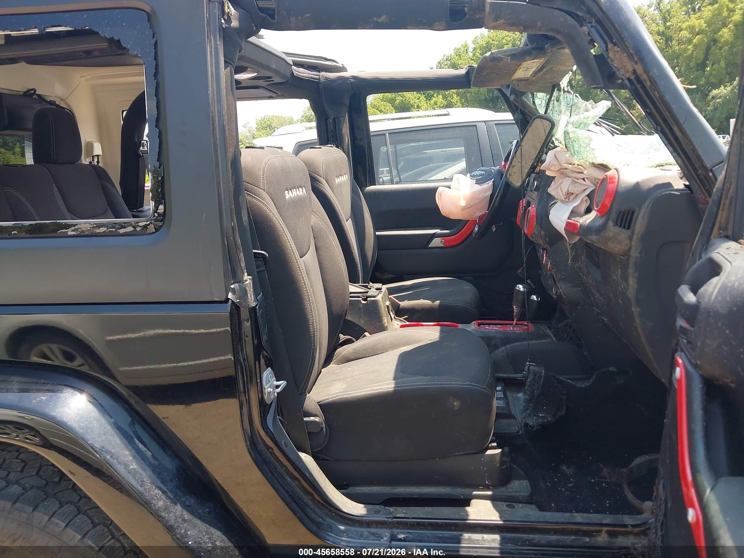 2015 Jeep Wrangler Sahara Черный vin: 1C4AJWBG8FL735962