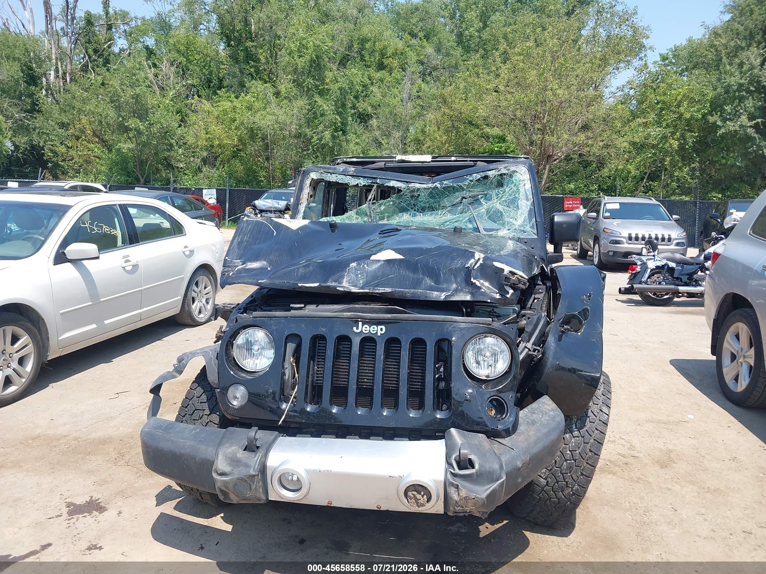 2015 Jeep Wrangler Sahara Черный vin: 1C4AJWBG8FL735962