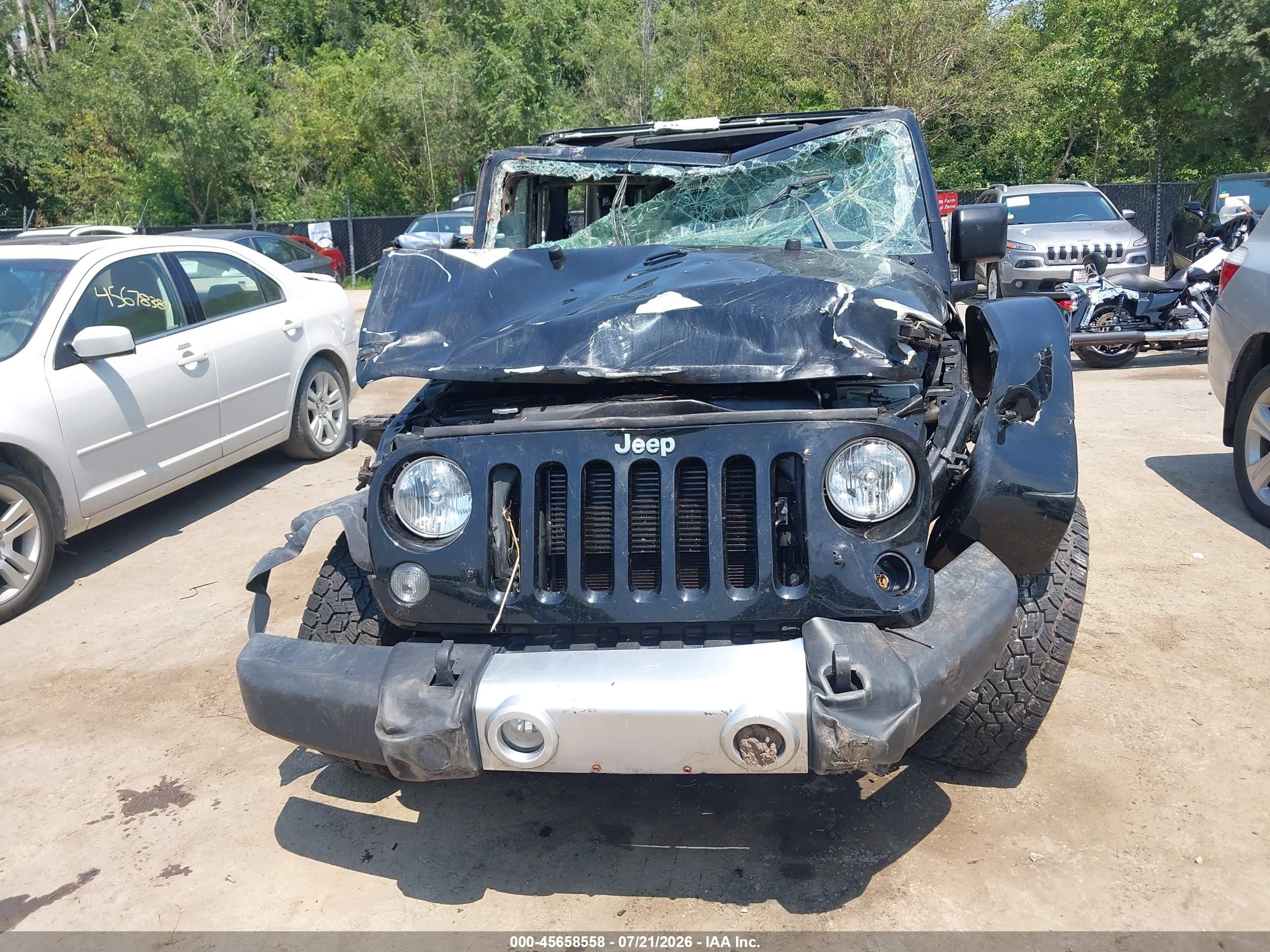 2015 Jeep Wrangler Sahara Черный vin: 1C4AJWBG8FL735962