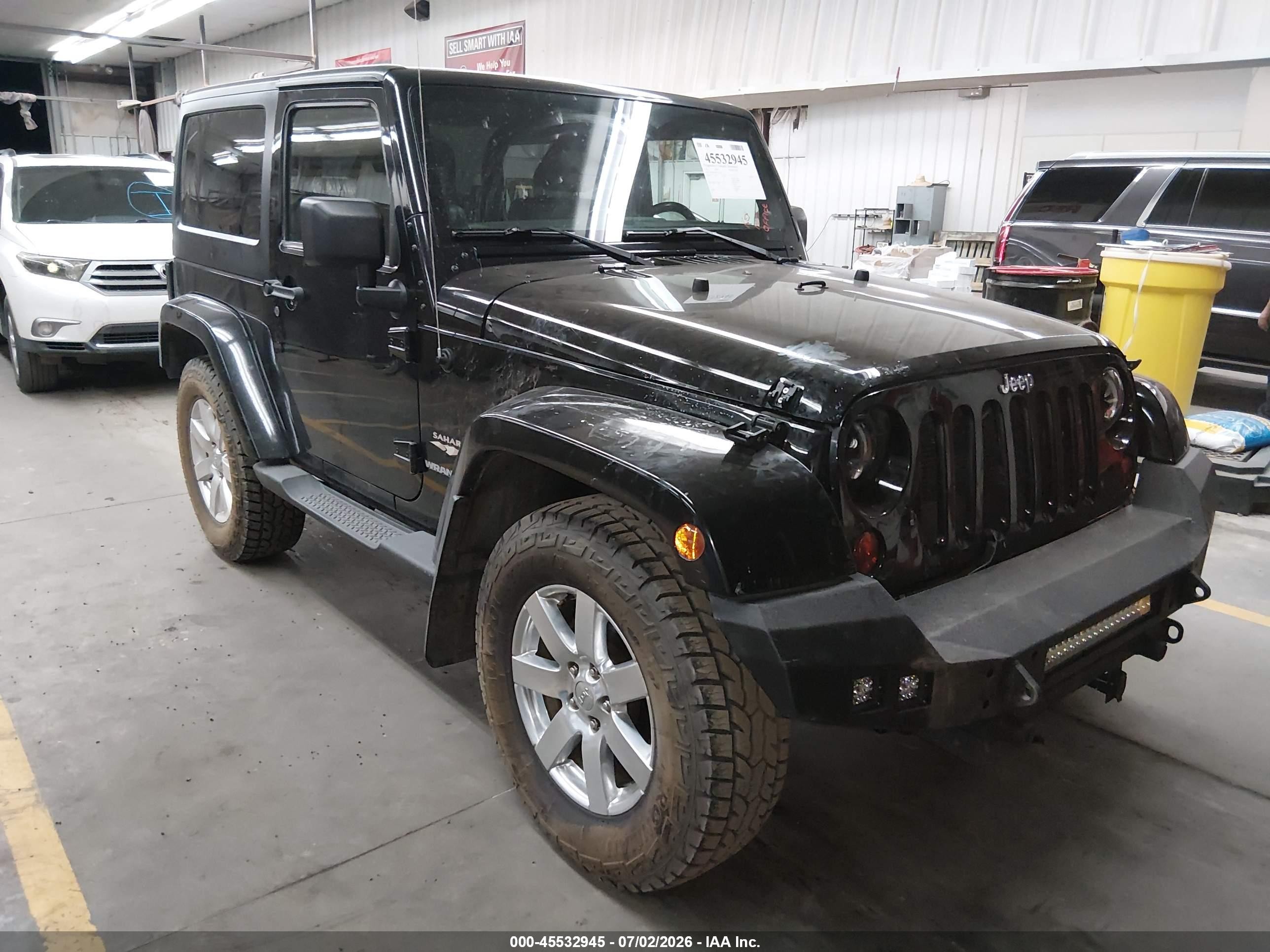 2012 Jeep Wrangler Sahara Black vin: 1C4AJWBG9CL149198