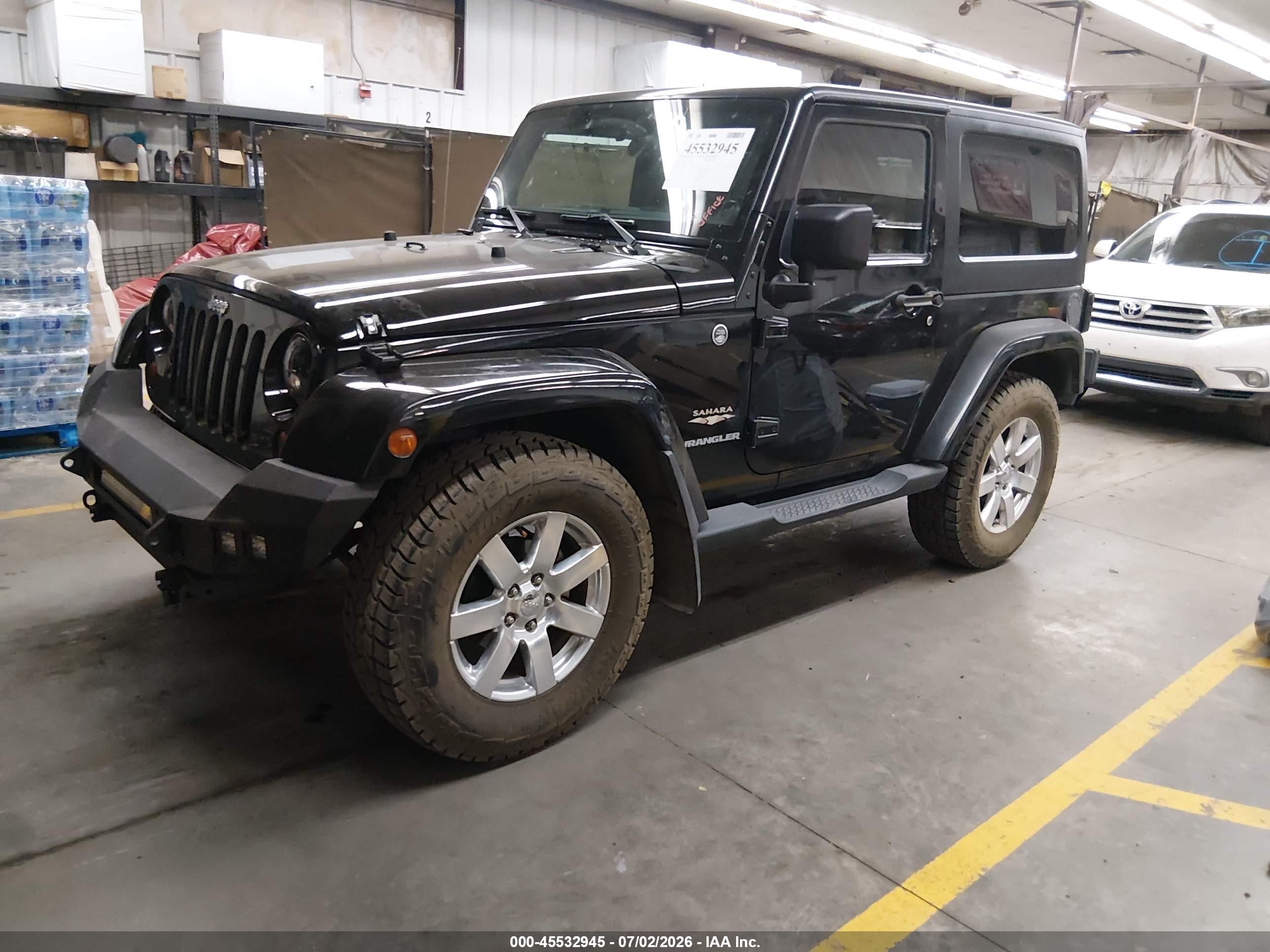 2012 Jeep Wrangler Sahara Black vin: 1C4AJWBG9CL149198