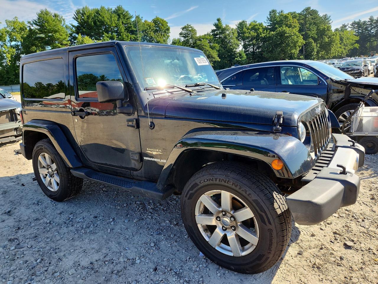2012 Jeep Wrangler Sahara Черный vin: 1C4AJWBGXCL243185