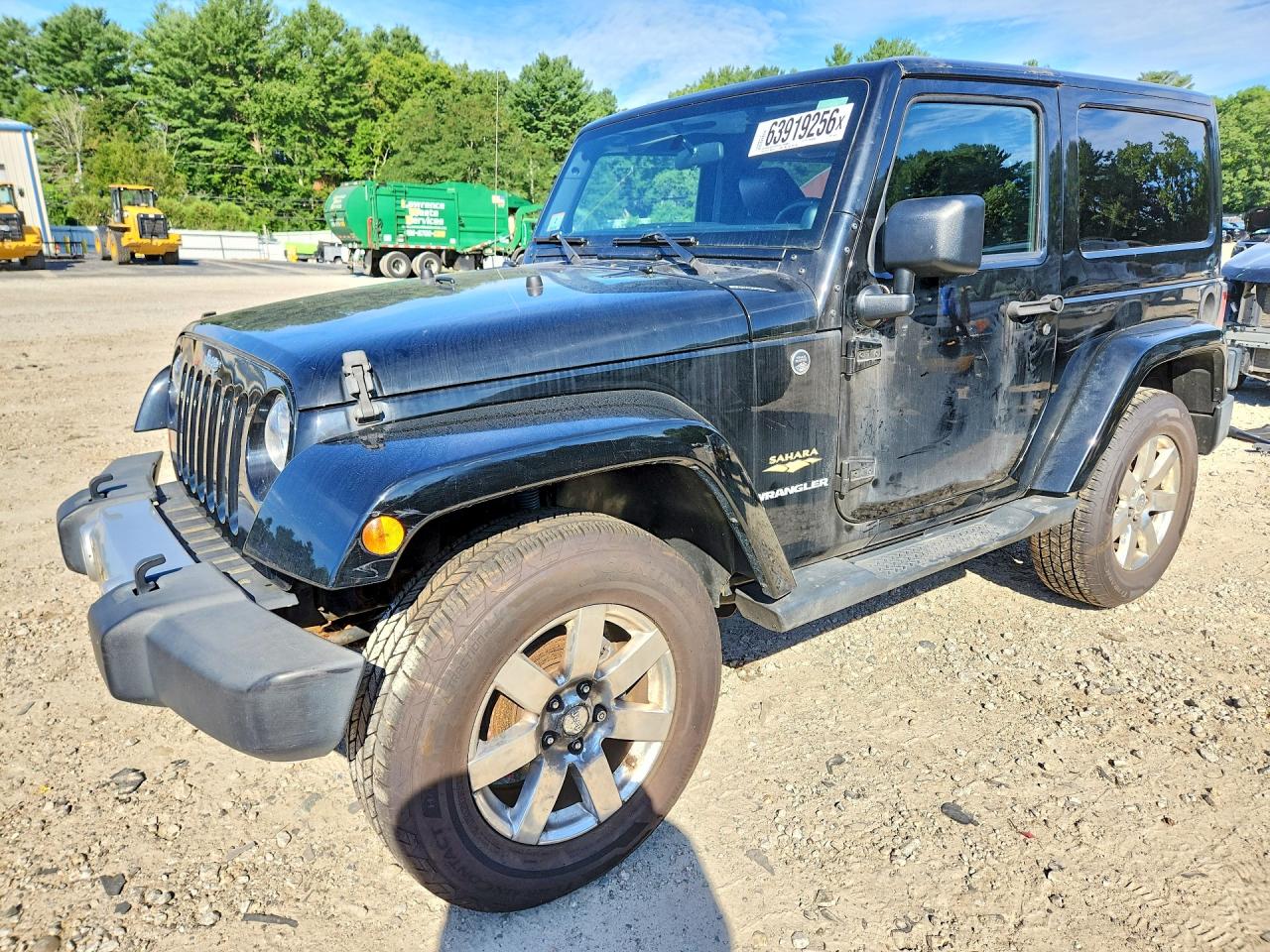 2012 Jeep Wrangler Sahara Черный vin: 1C4AJWBGXCL243185