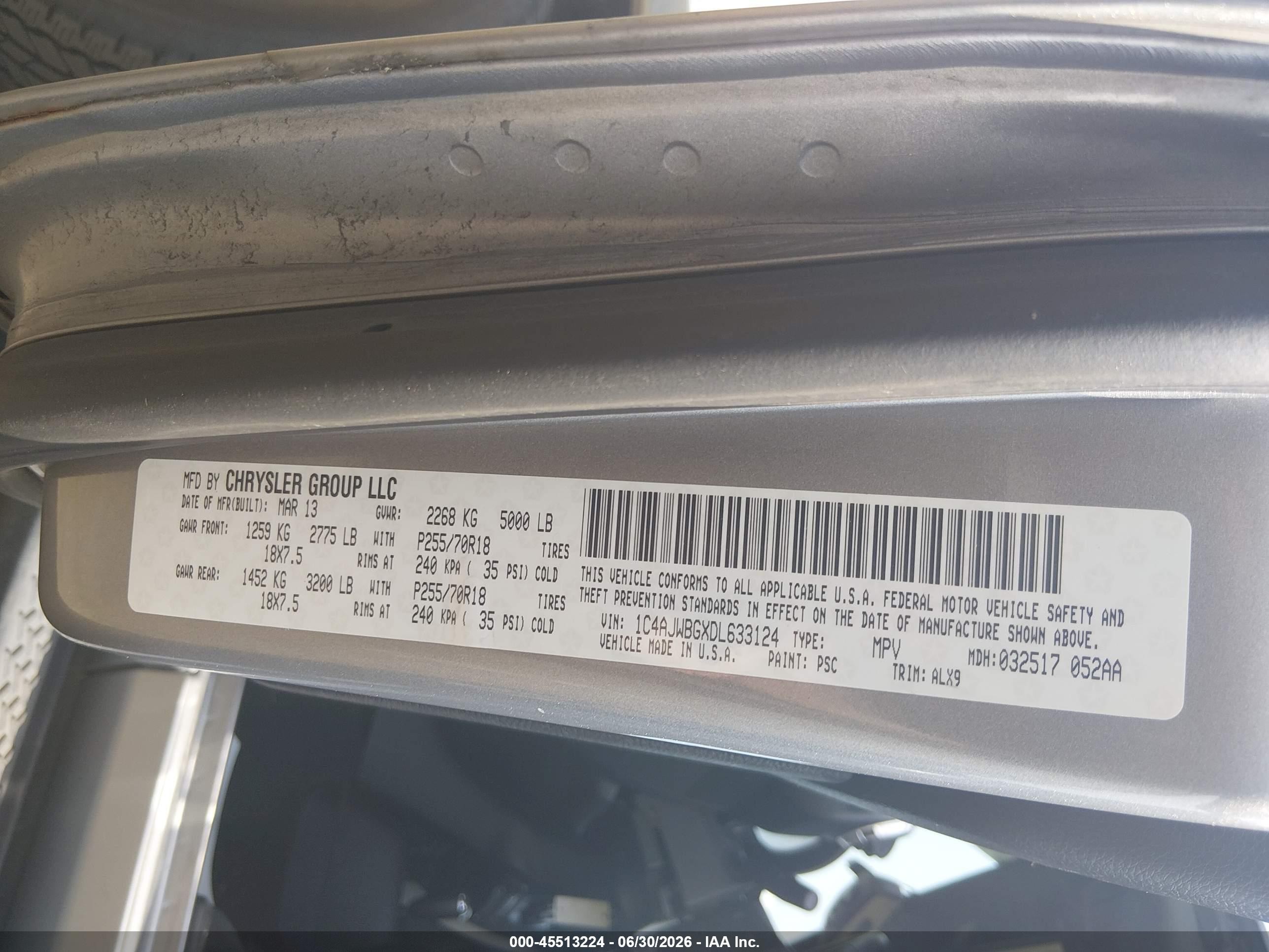 2013 Jeep Wrangler Sahara Silver vin: 1C4AJWBGXDL633124