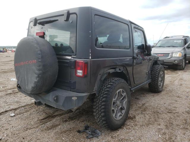 2014 Jeep Wrangler Rubicon Gray vin: 1C4BJWCG1EL297013