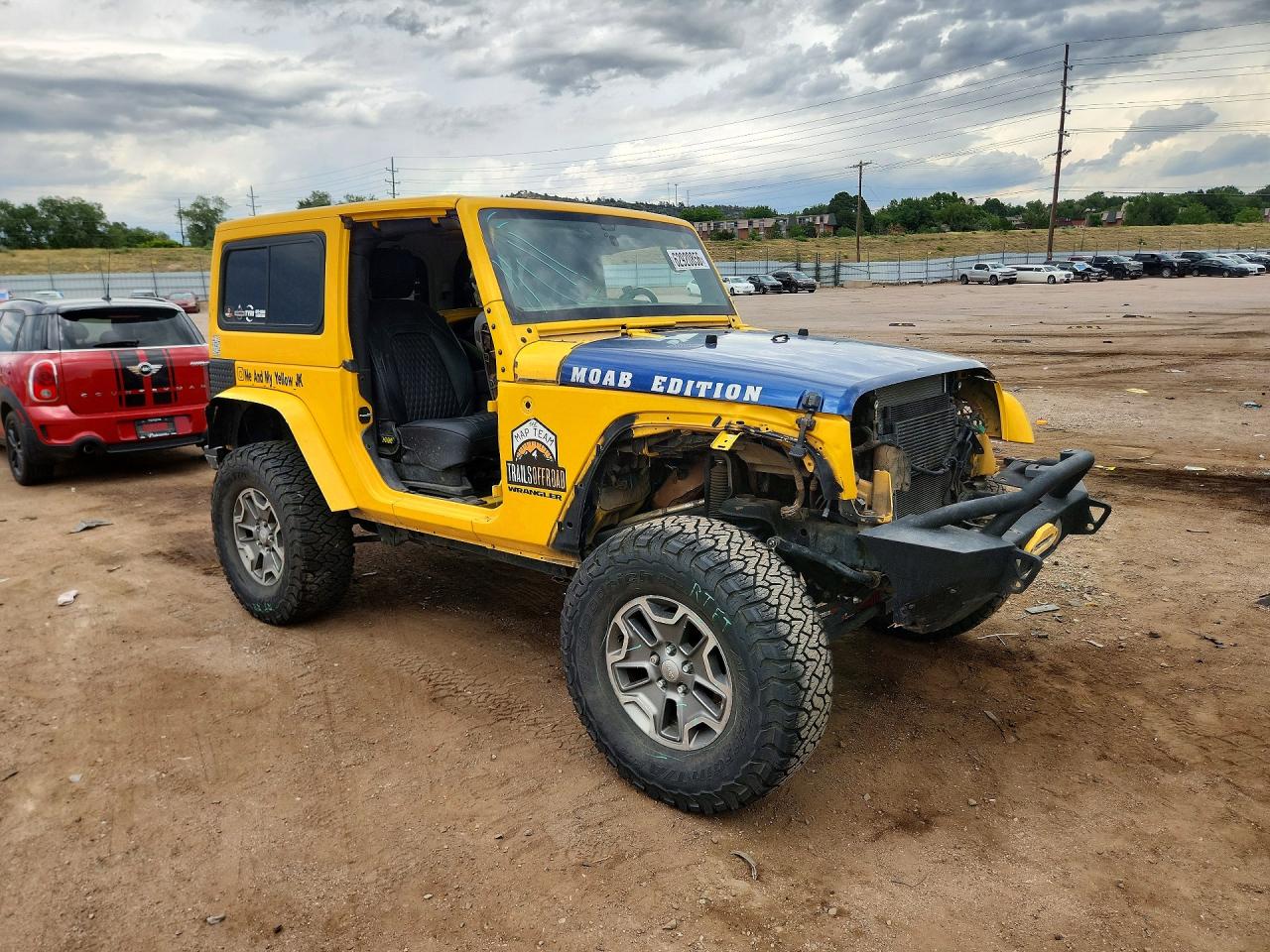 2015 Jeep Wrangler Rubicon Yellow vin: 1C4BJWCG1FL540868