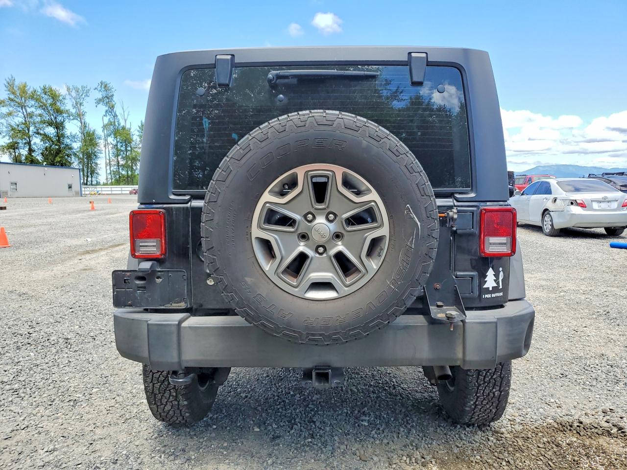 2015 Jeep Wrangler Rubicon Black vin: 1C4BJWCG1FL714096