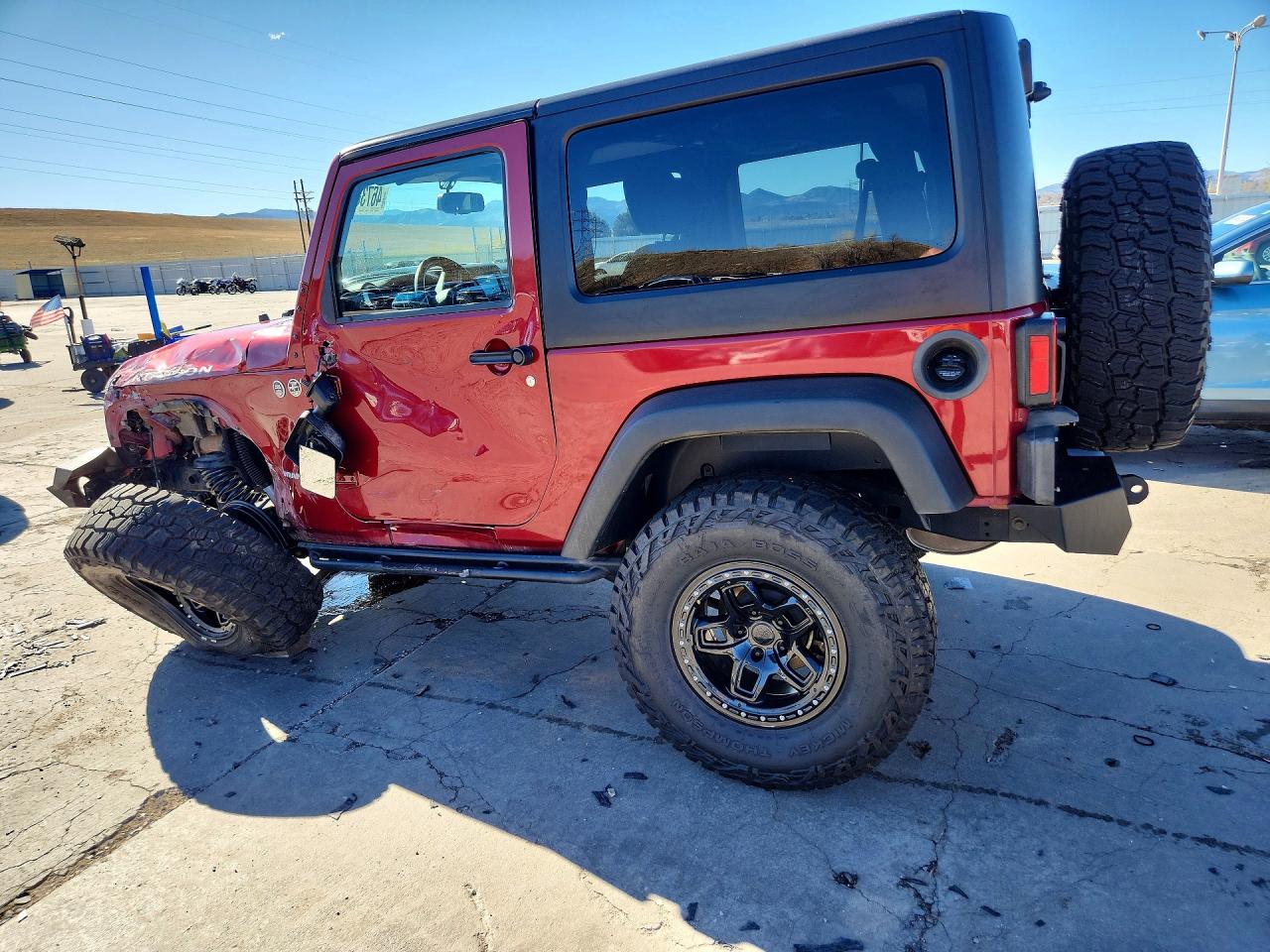 2013 Jeep Wrangler Rubicon Red vin: 1C4BJWCG7DL527300