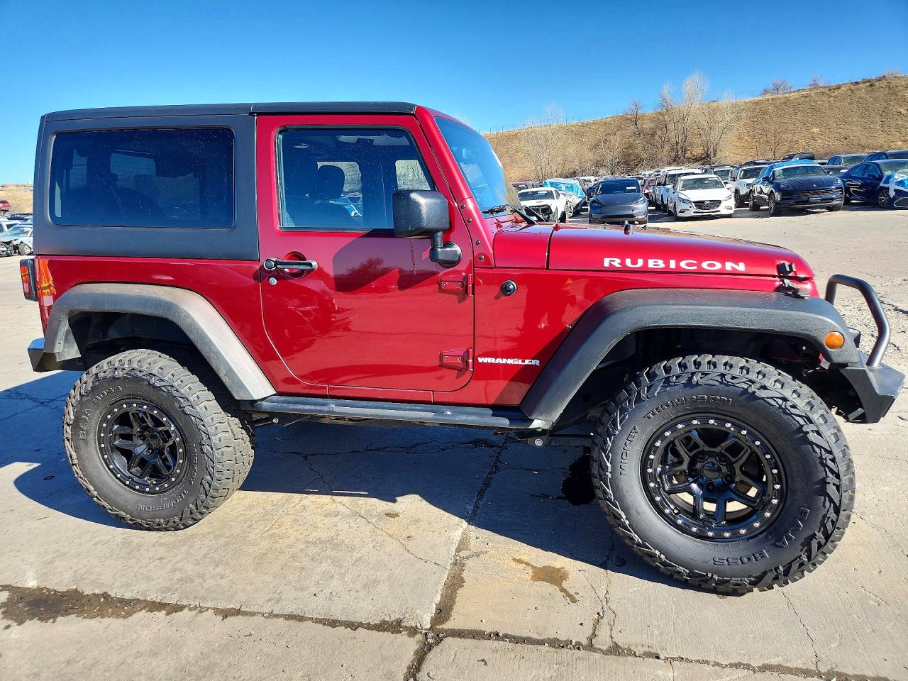 2013 Jeep Wrangler Rubicon Red vin: 1C4BJWCG7DL527300