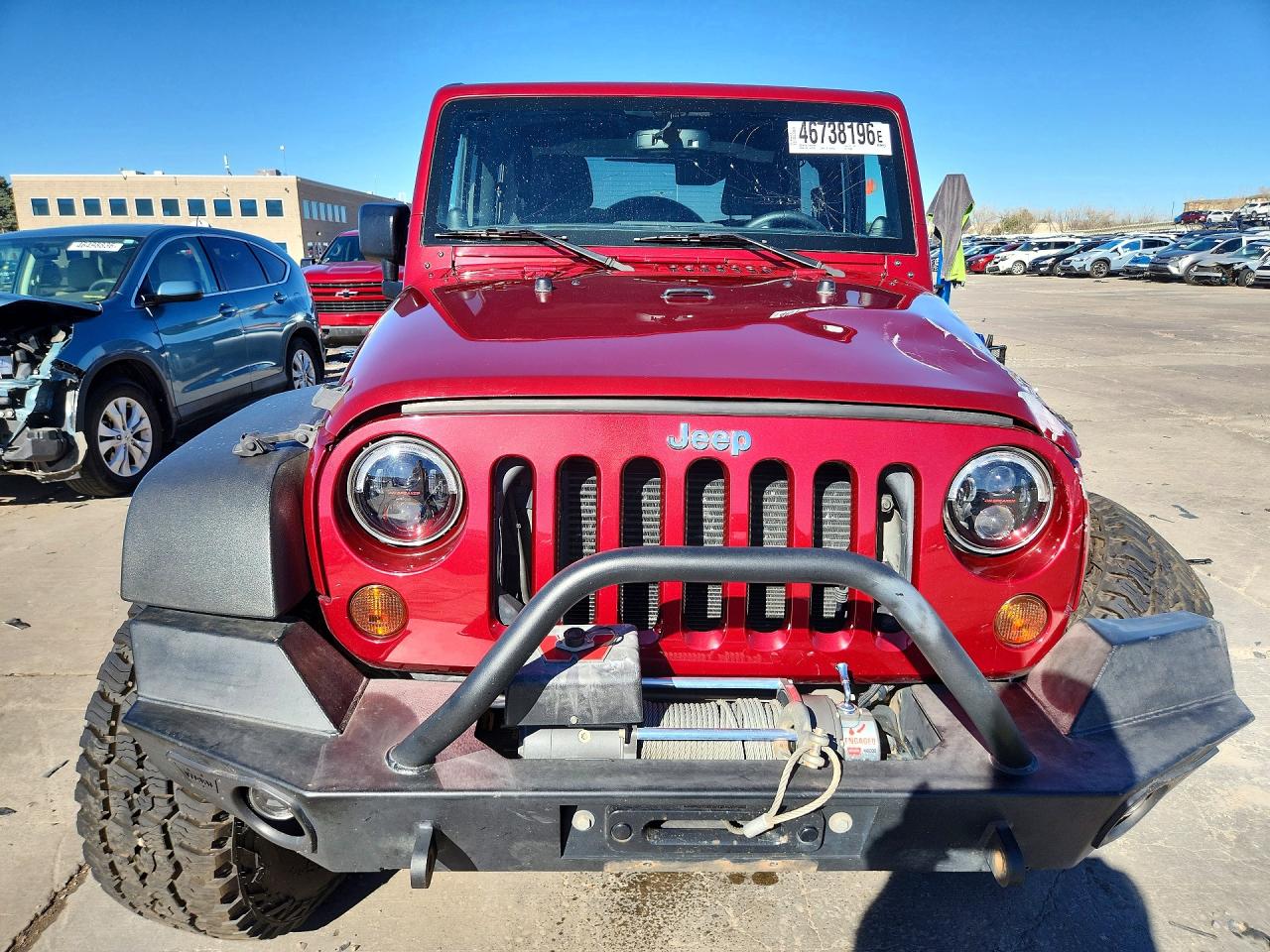2013 Jeep Wrangler Rubicon Red vin: 1C4BJWCG7DL527300
