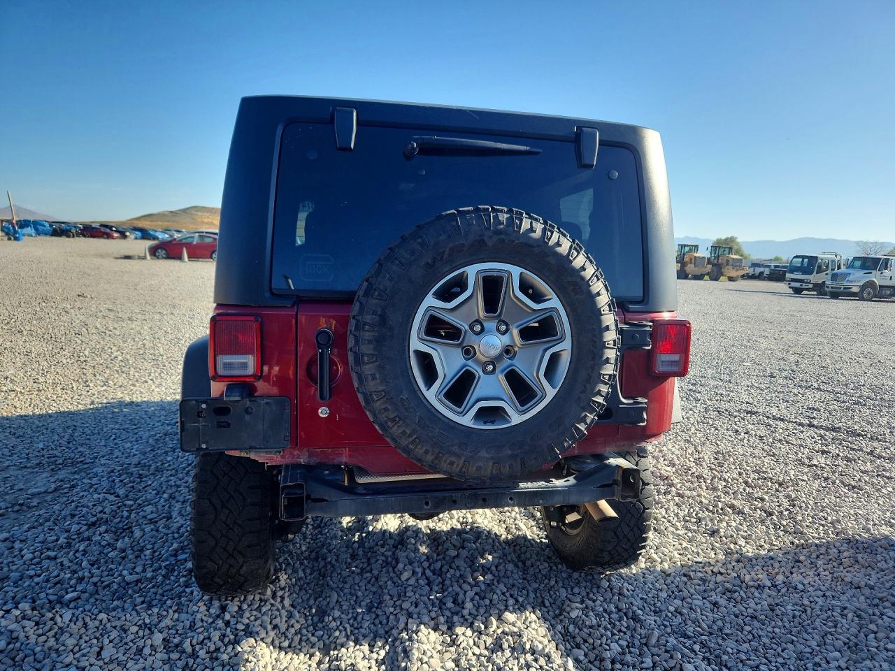 2013 Jeep Wrangler Rubicon Red vin: 1C4BJWCG7DL527300