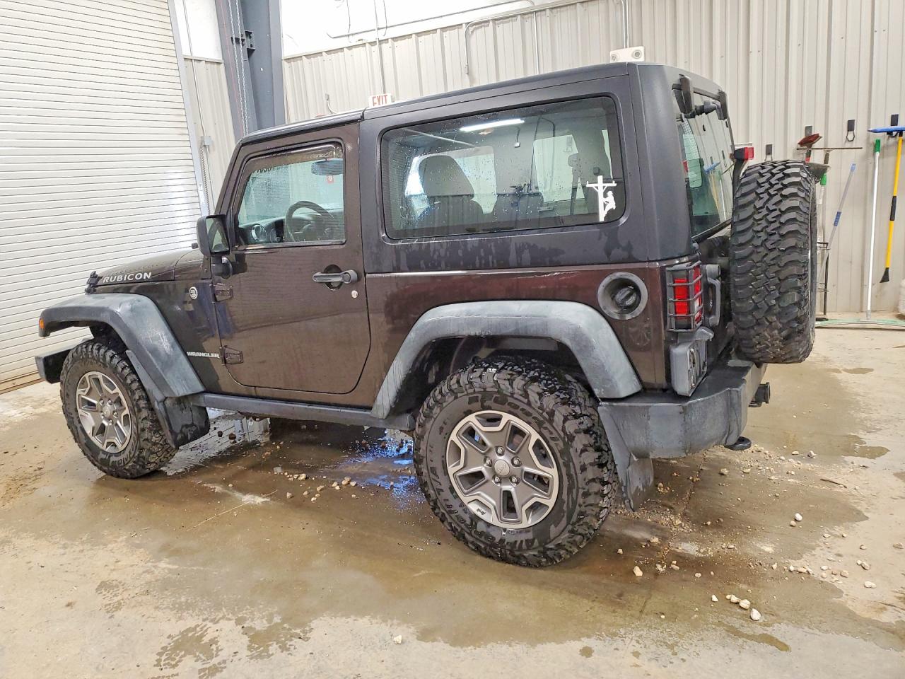 2013 Jeep Wrangler Rubicon Brown vin: 1C4BJWCG7DL640146