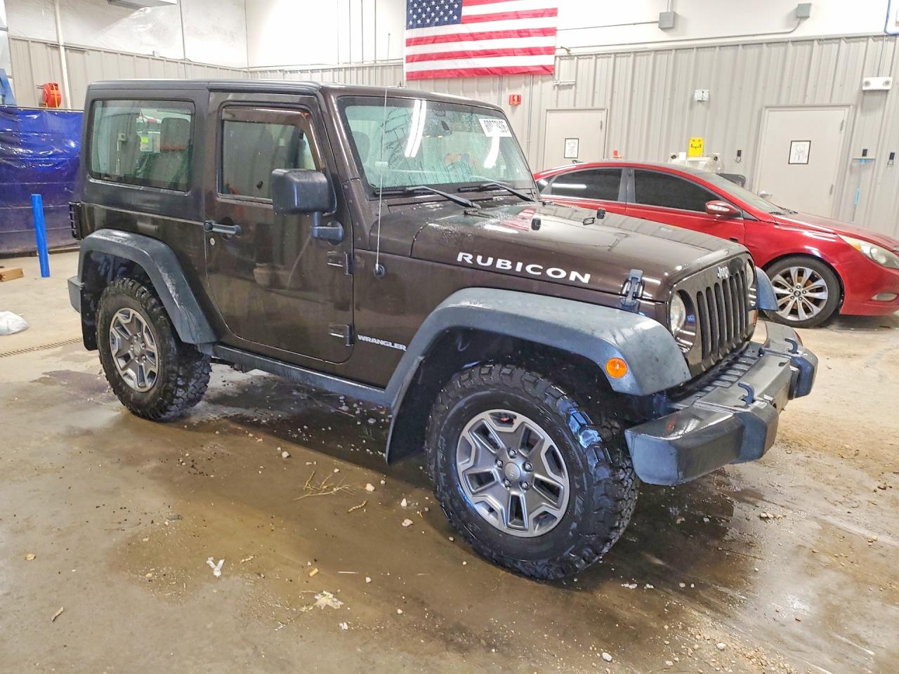 2013 Jeep Wrangler Rubicon Brown vin: 1C4BJWCG7DL640146
