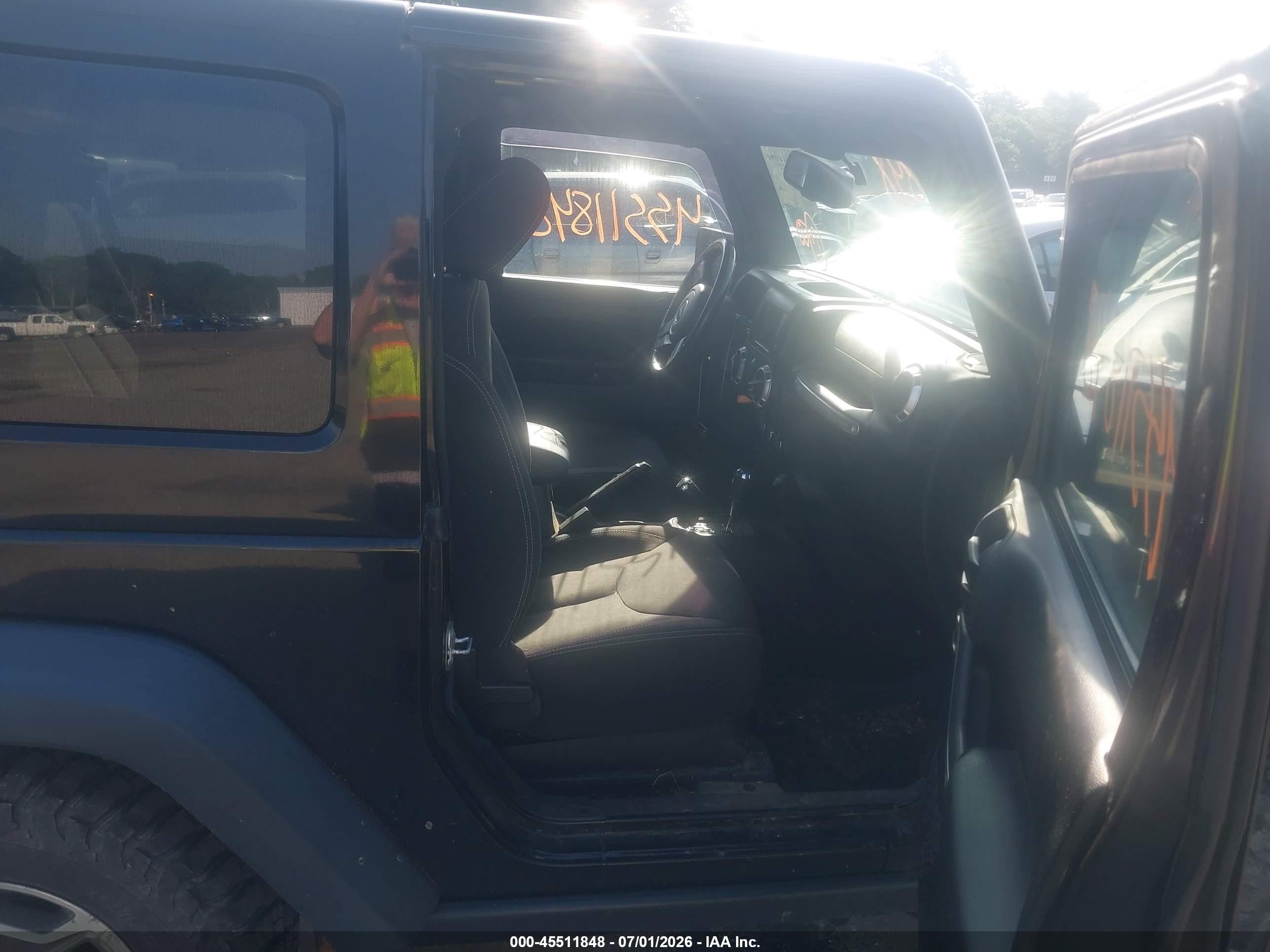 2015 Jeep Wrangler Rubicon Black vin: 1C4BJWCG7FL552068