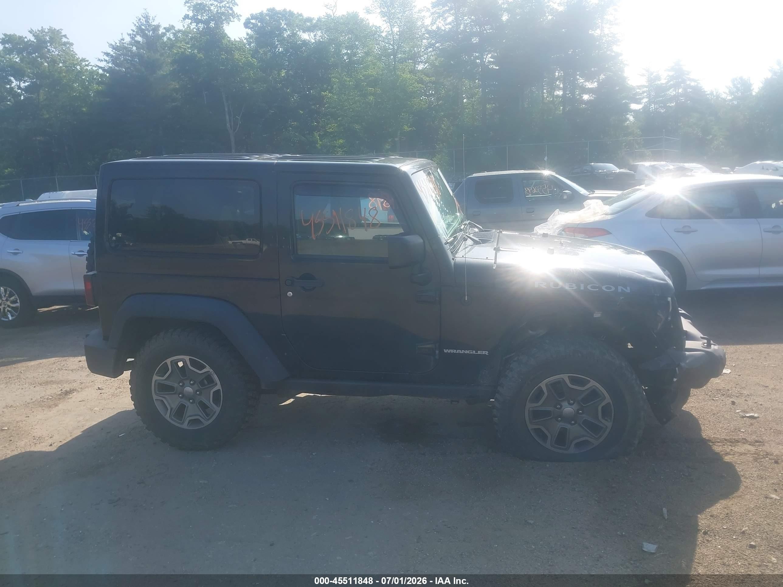 2015 Jeep Wrangler Rubicon Black vin: 1C4BJWCG7FL552068
