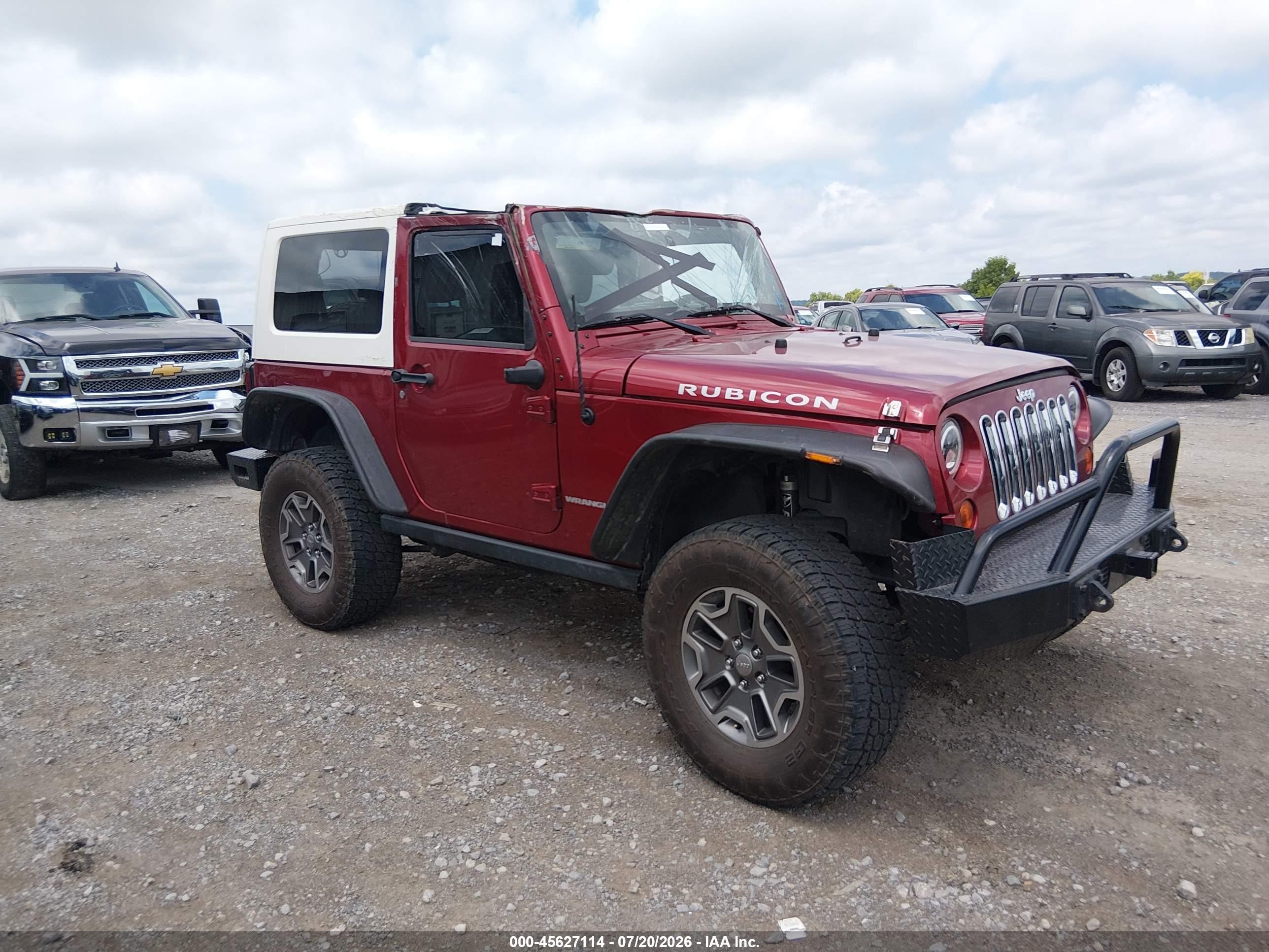 2013 Jeep Wrangler Rubicon Red vin: 1C4BJWCG9DL508392