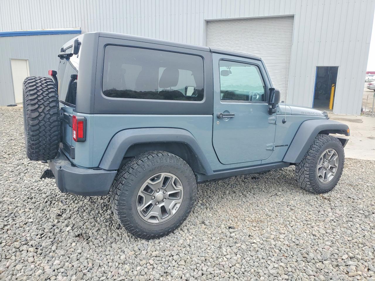 2015 Jeep Wrangler Rubicon Gray vin: 1C4BJWCG9FL582107