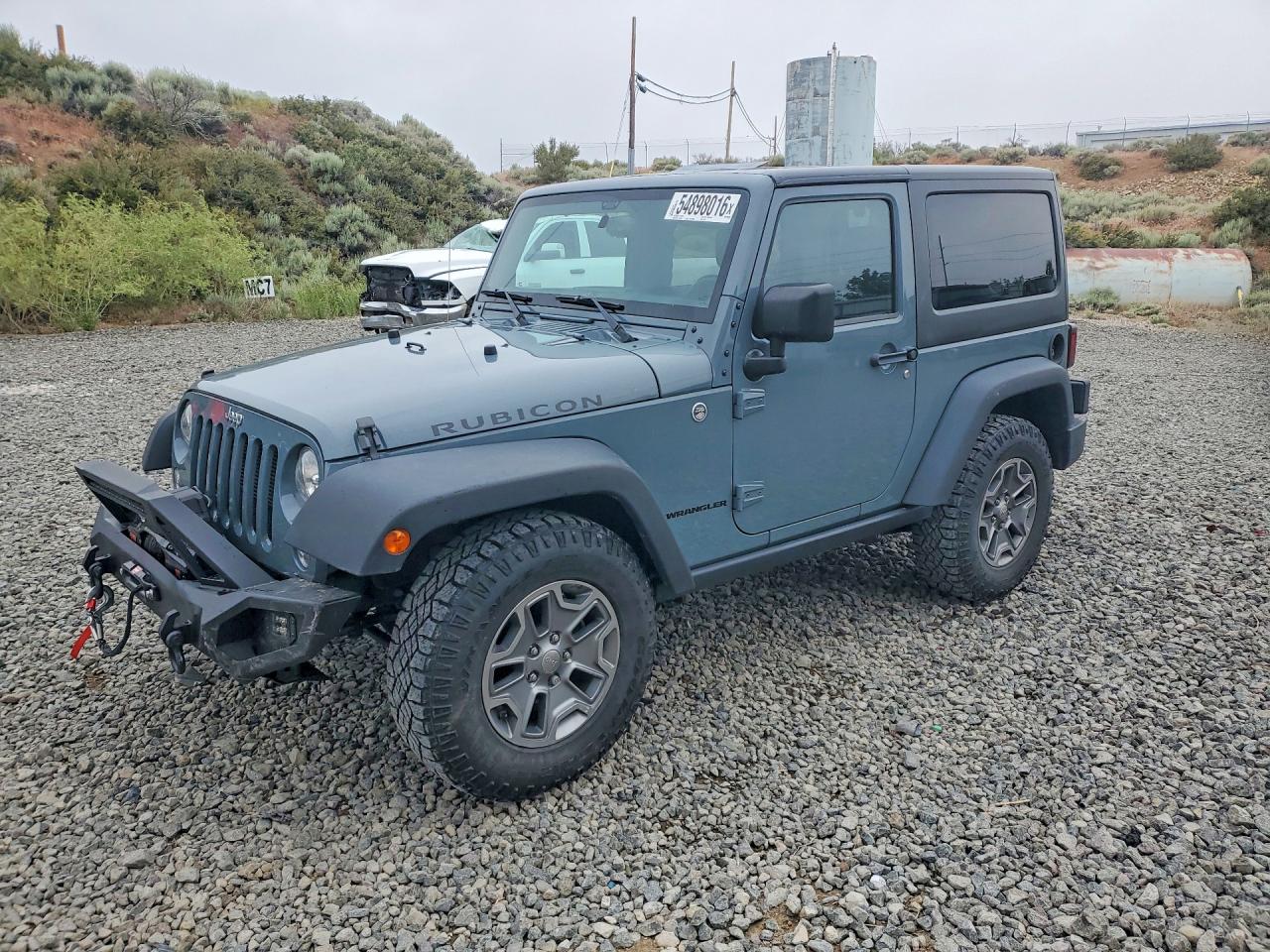 2015 Jeep Wrangler Rubicon Gray vin: 1C4BJWCG9FL582107