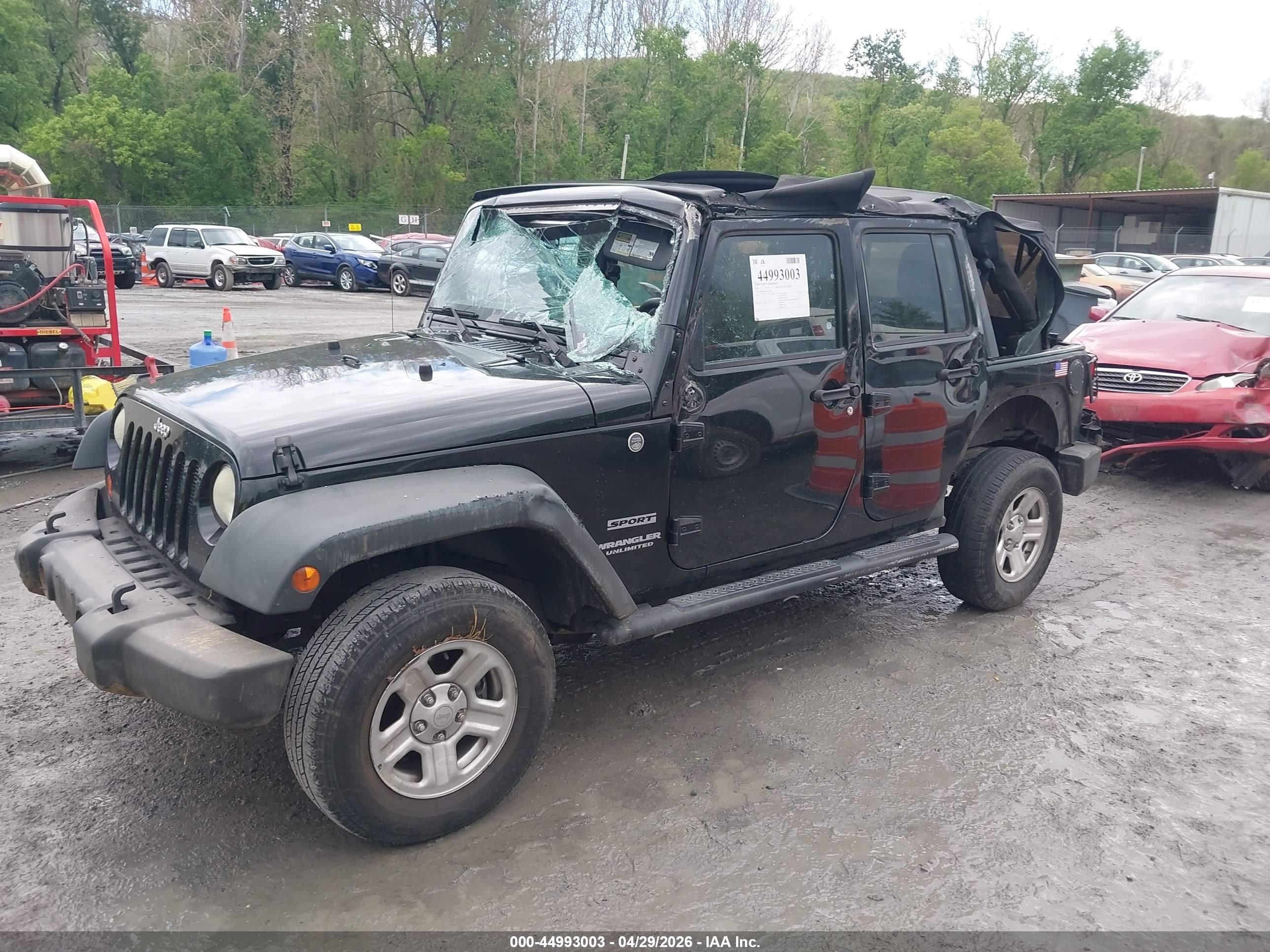 2013 Jeep Wrangler Unlimited Sport Black vin: 1C4BJWDG0DL563604