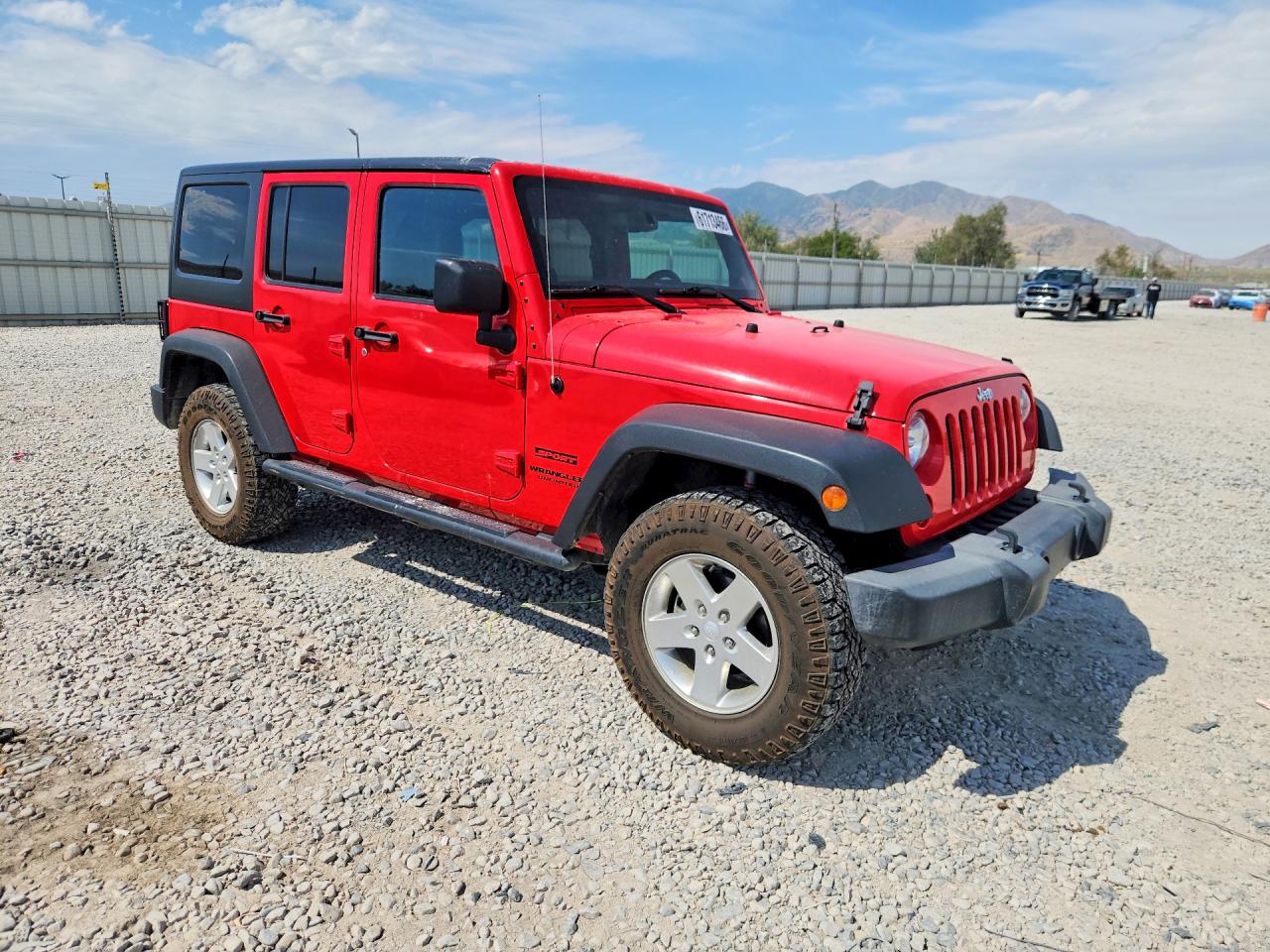 2013 Jeep Wrangler Unlimited Sport Red vin: 1C4BJWDG0DL669714