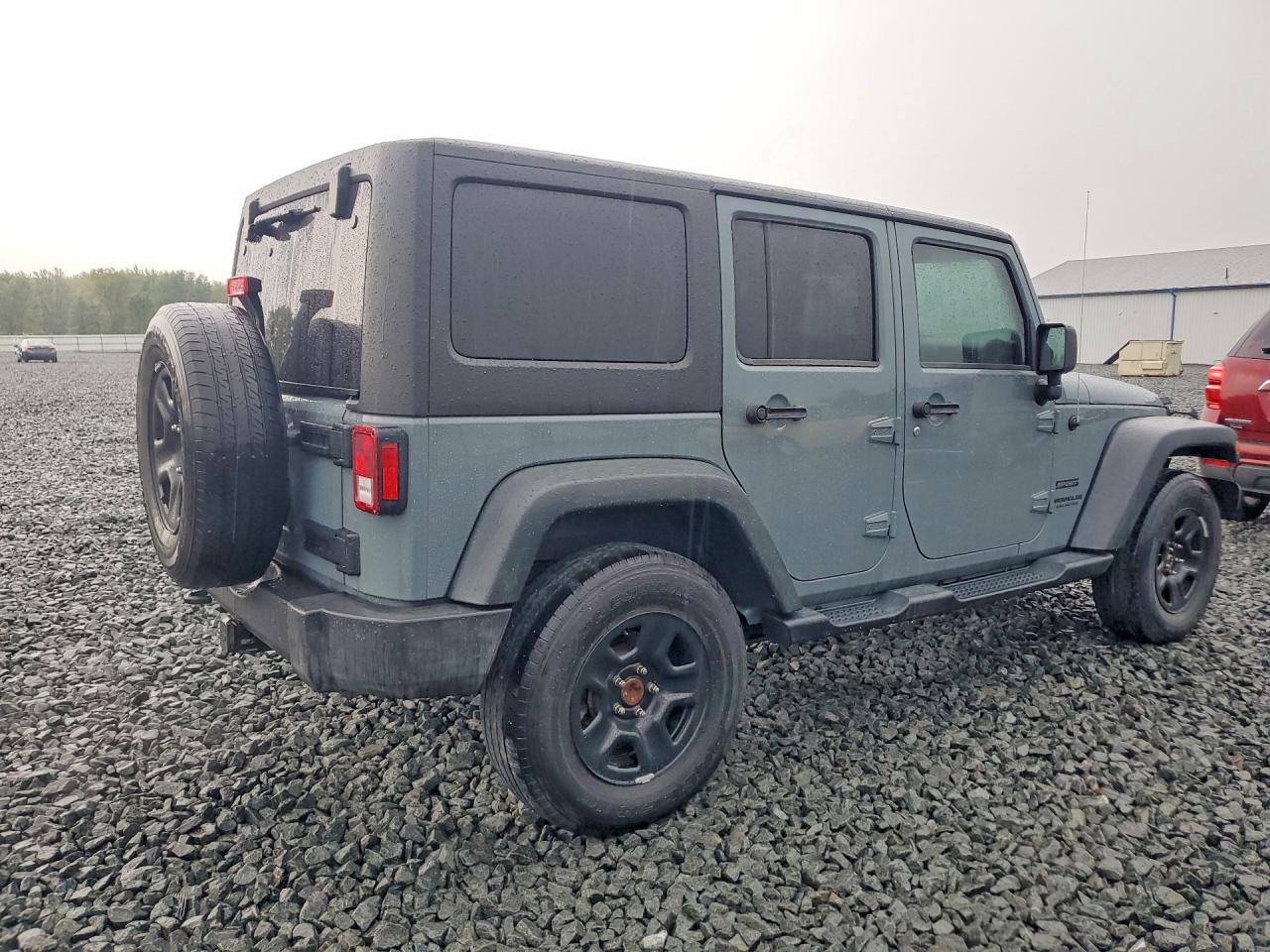 2014 Jeep Wrangler Unlimited Sport Gray vin: 1C4BJWDG0EL218266