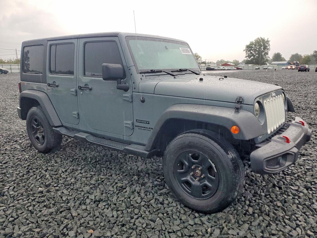 2014 Jeep Wrangler Unlimited Sport Gray vin: 1C4BJWDG0EL218266