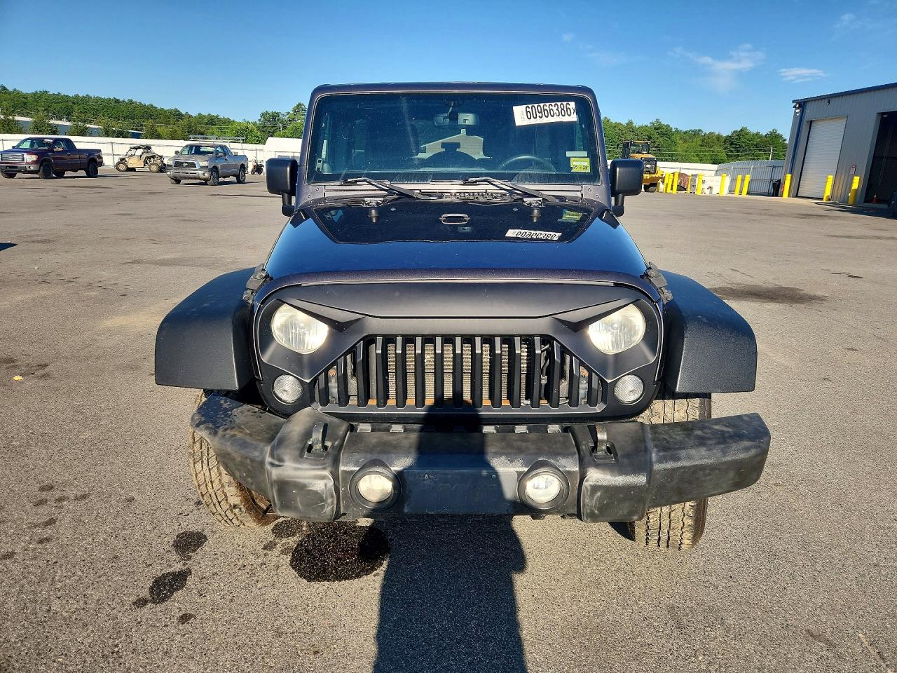 2014 Jeep Wrangler Unlimited Sport Gray vin: 1C4BJWDG0EL265166