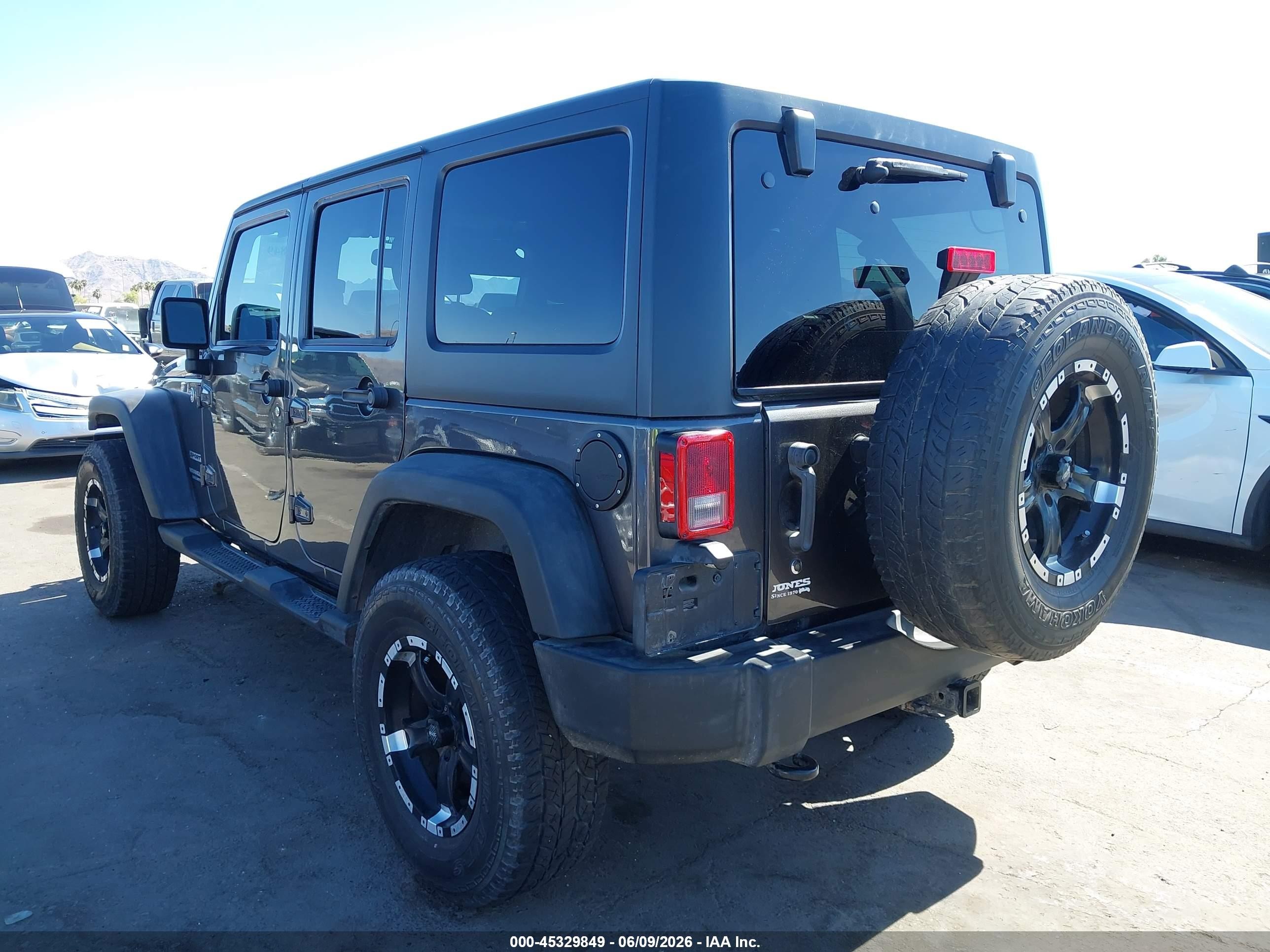 2014 Jeep Wrangler Unlimited Sport Gray vin: 1C4BJWDG0EL265250