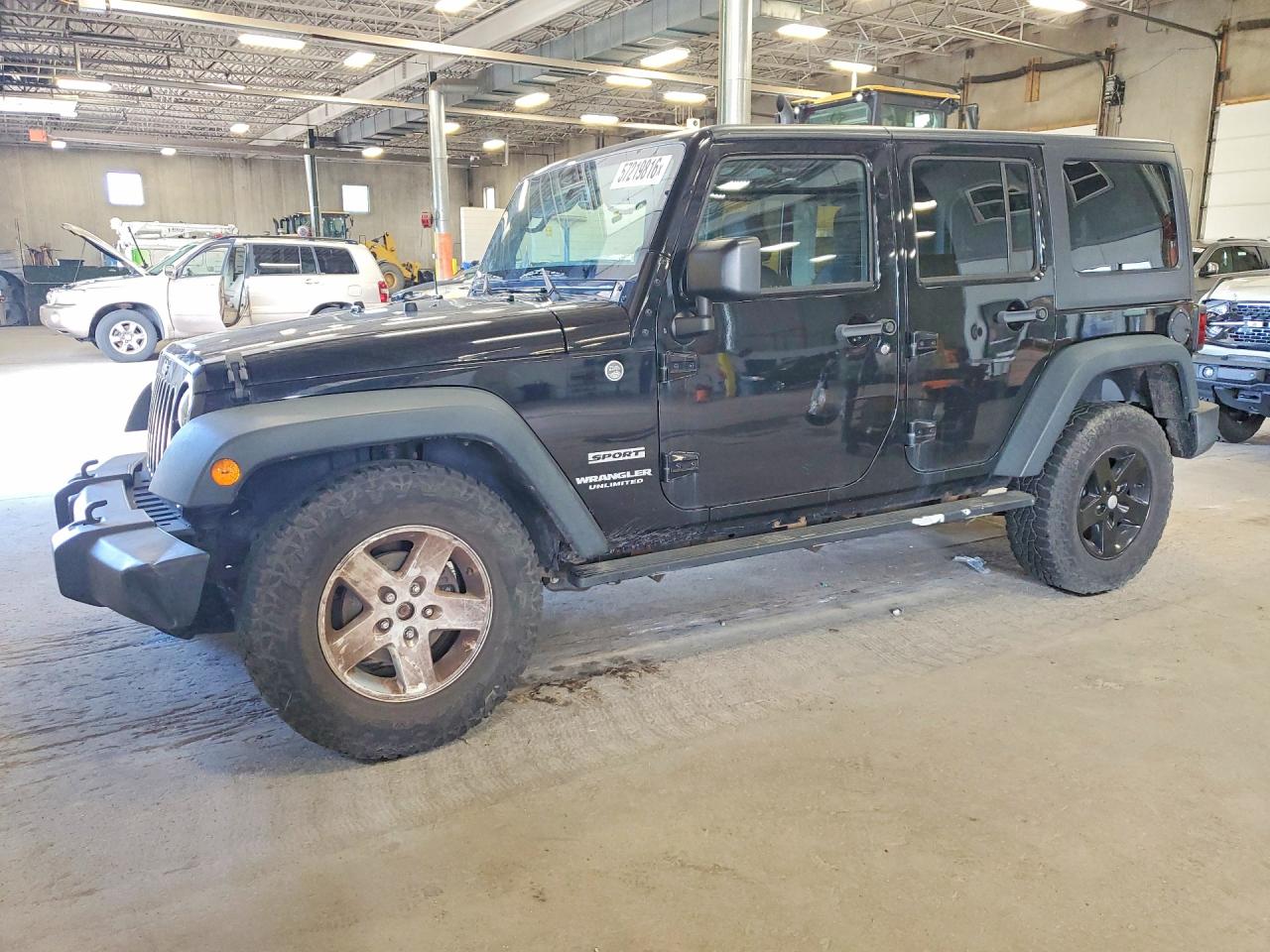 2014 Jeep Wrangler Unlimited Sport Black vin: 1C4BJWDG0EL304404