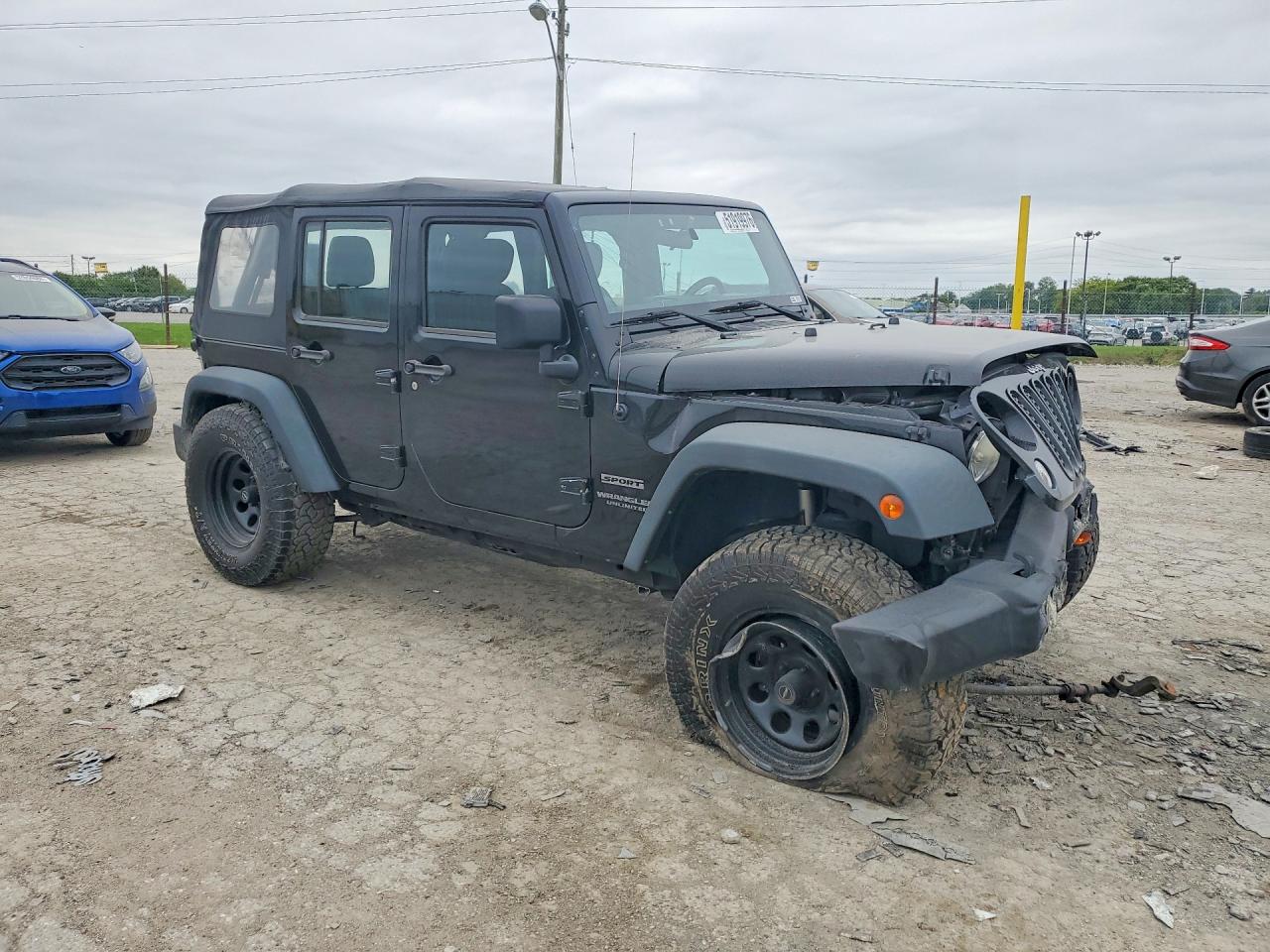 2014 Jeep Wrangler Unlimited Sport Black vin: 1C4BJWDG0EL305990