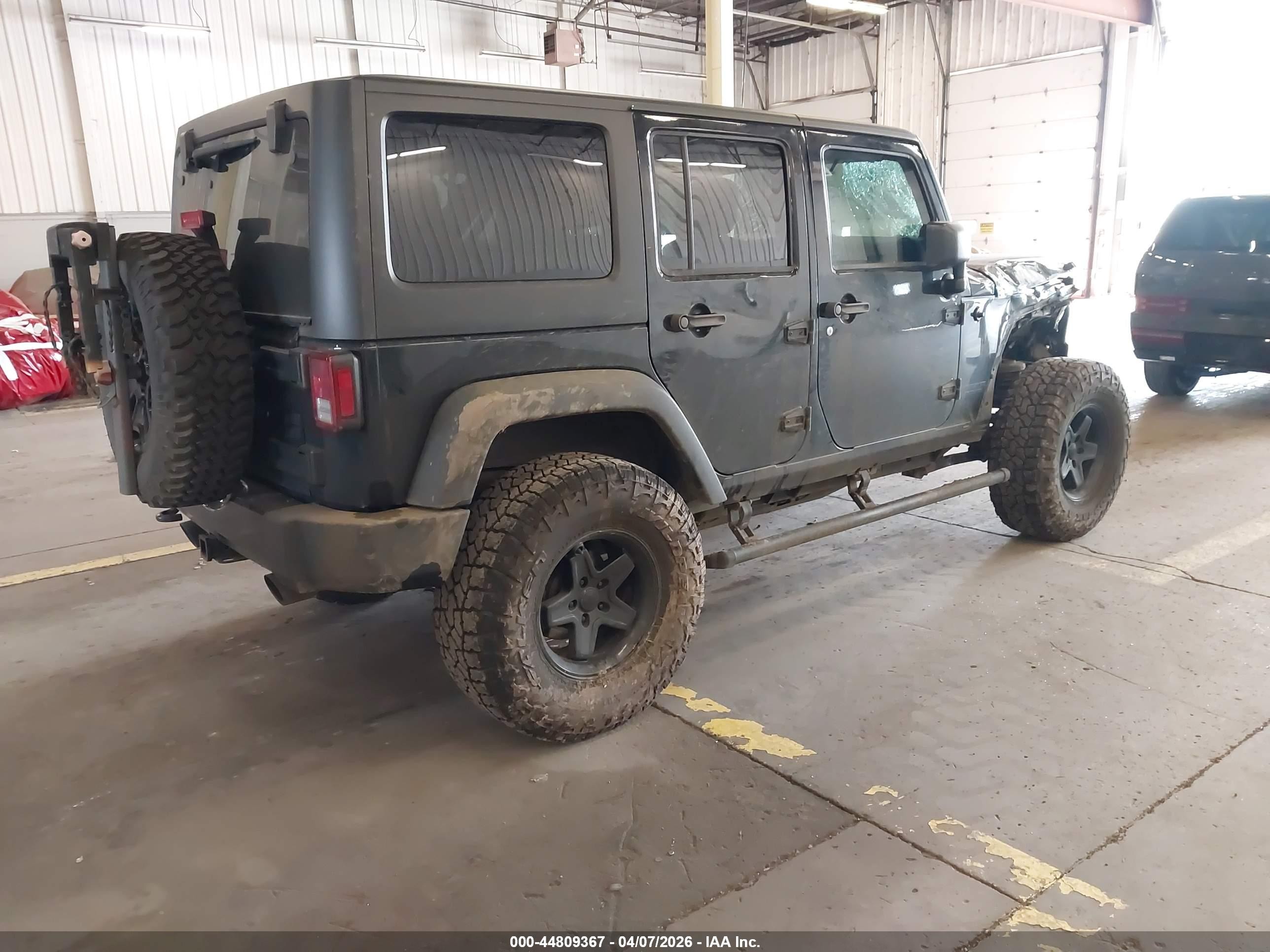 2014 Jeep Wrangler Unlimited Willys Wheeler Black vin: 1C4BJWDG0EL306542