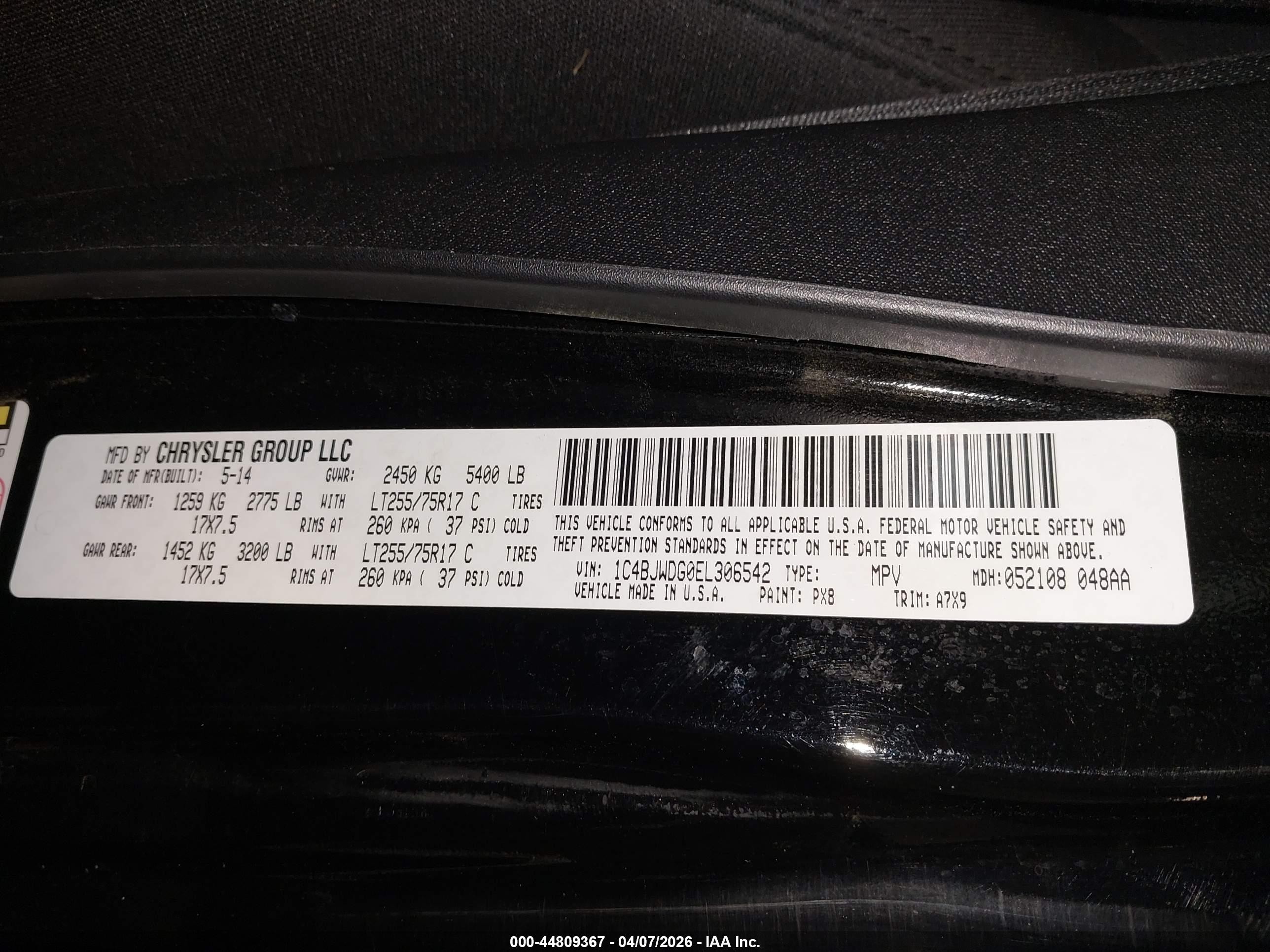 2014 Jeep Wrangler Unlimited Willys Wheeler Black vin: 1C4BJWDG0EL306542