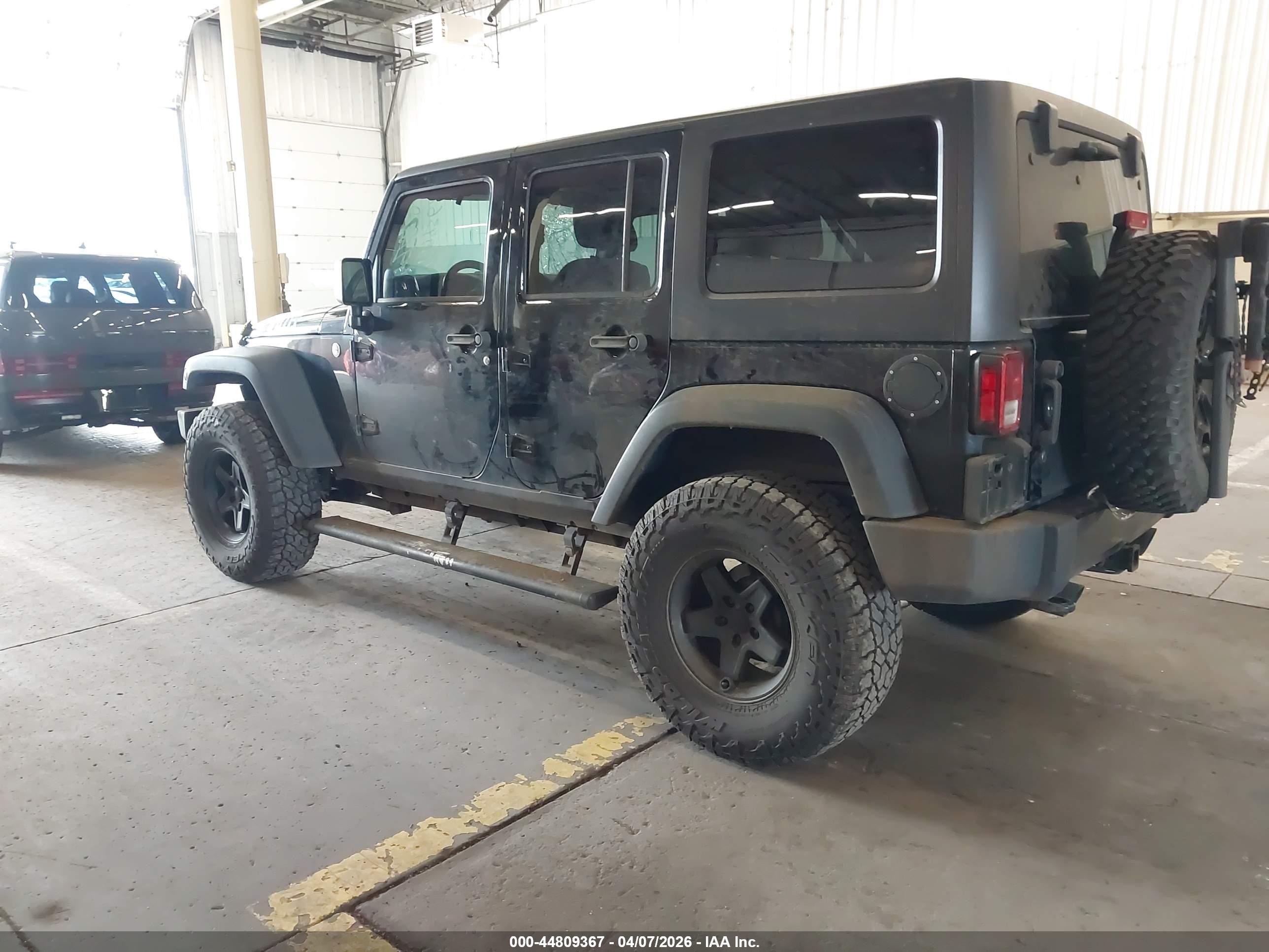 2014 Jeep Wrangler Unlimited Willys Wheeler Black vin: 1C4BJWDG0EL306542