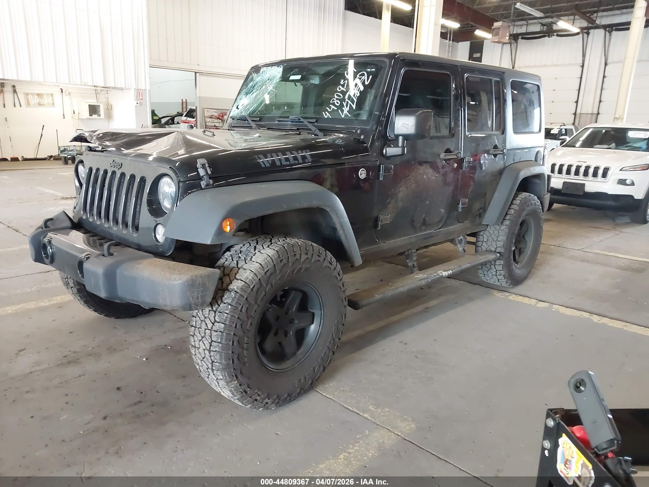 2014 Jeep Wrangler Unlimited Willys Wheeler Black vin: 1C4BJWDG0EL306542