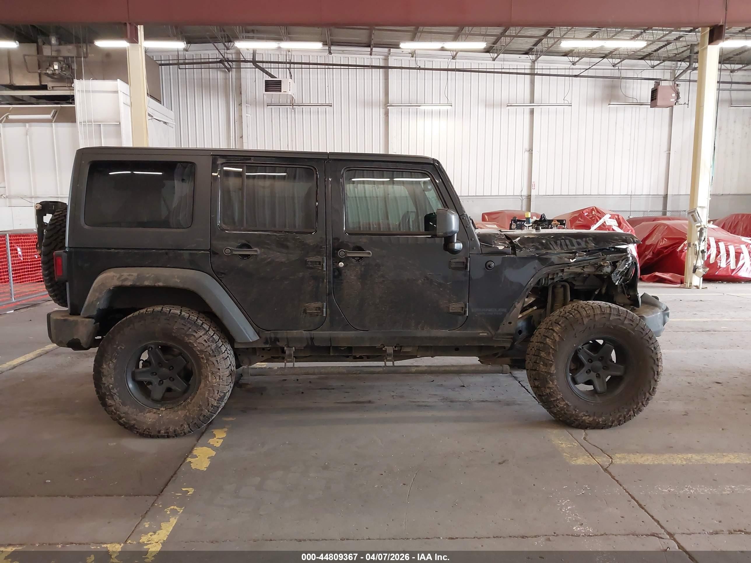 2014 Jeep Wrangler Unlimited Willys Wheeler Black vin: 1C4BJWDG0EL306542