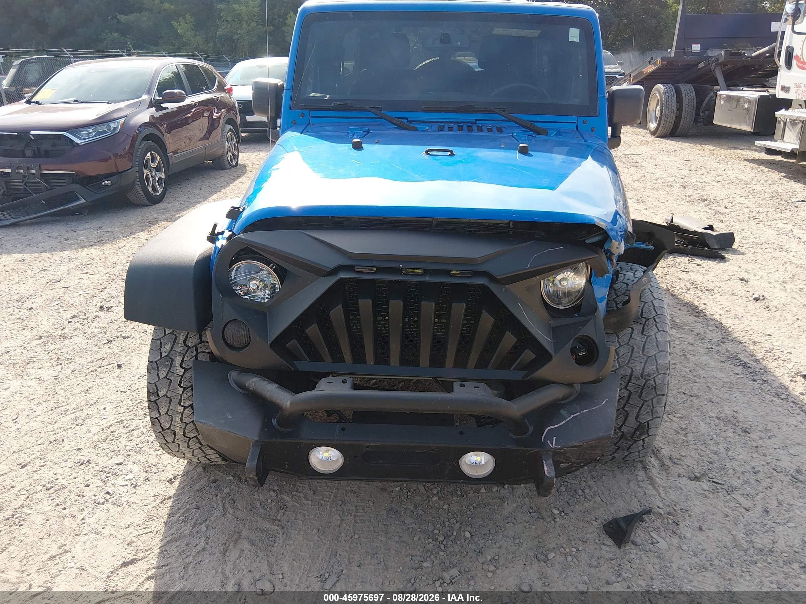 2015 Jeep Wrangler Unlimited Sport Синий vin: 1C4BJWDG0FL523218