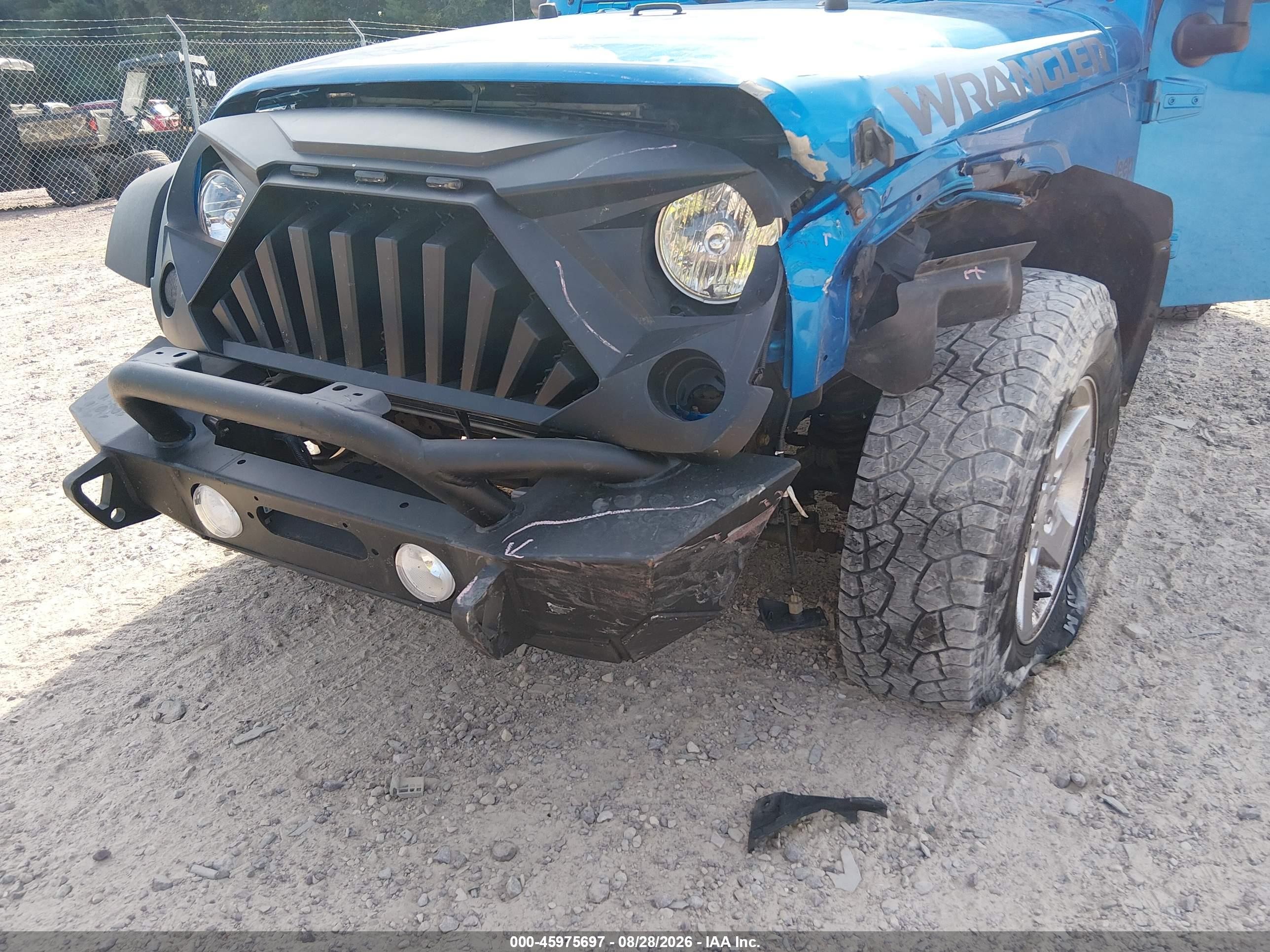 2015 Jeep Wrangler Unlimited Sport Синий vin: 1C4BJWDG0FL523218