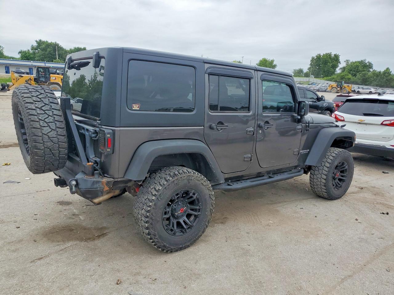 2017 Jeep Wrangler Unlimited Sport Gray vin: 1C4BJWDG0HL569571
