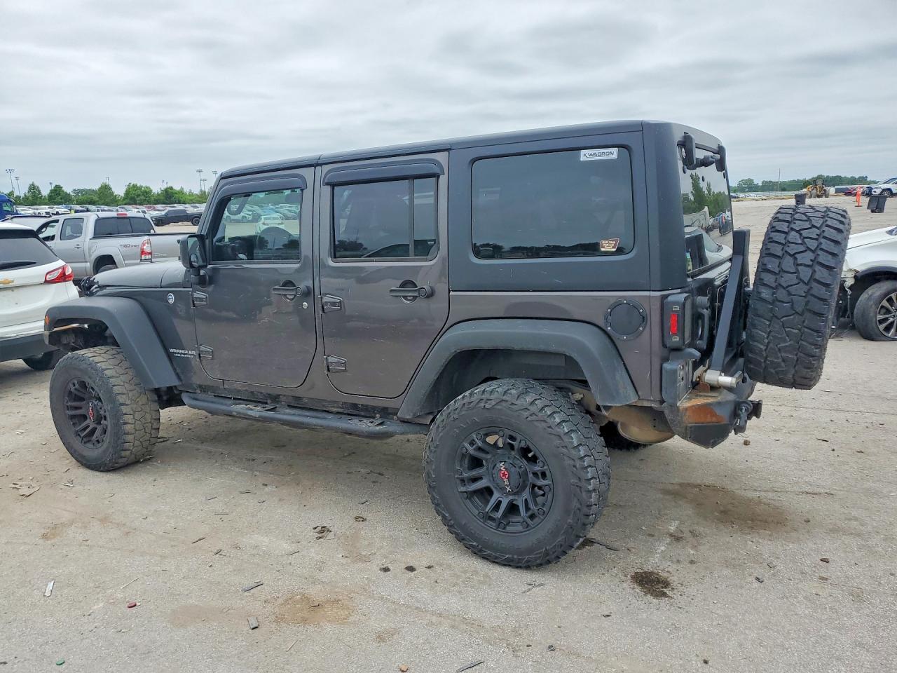 2017 Jeep Wrangler Unlimited Sport Gray vin: 1C4BJWDG0HL569571