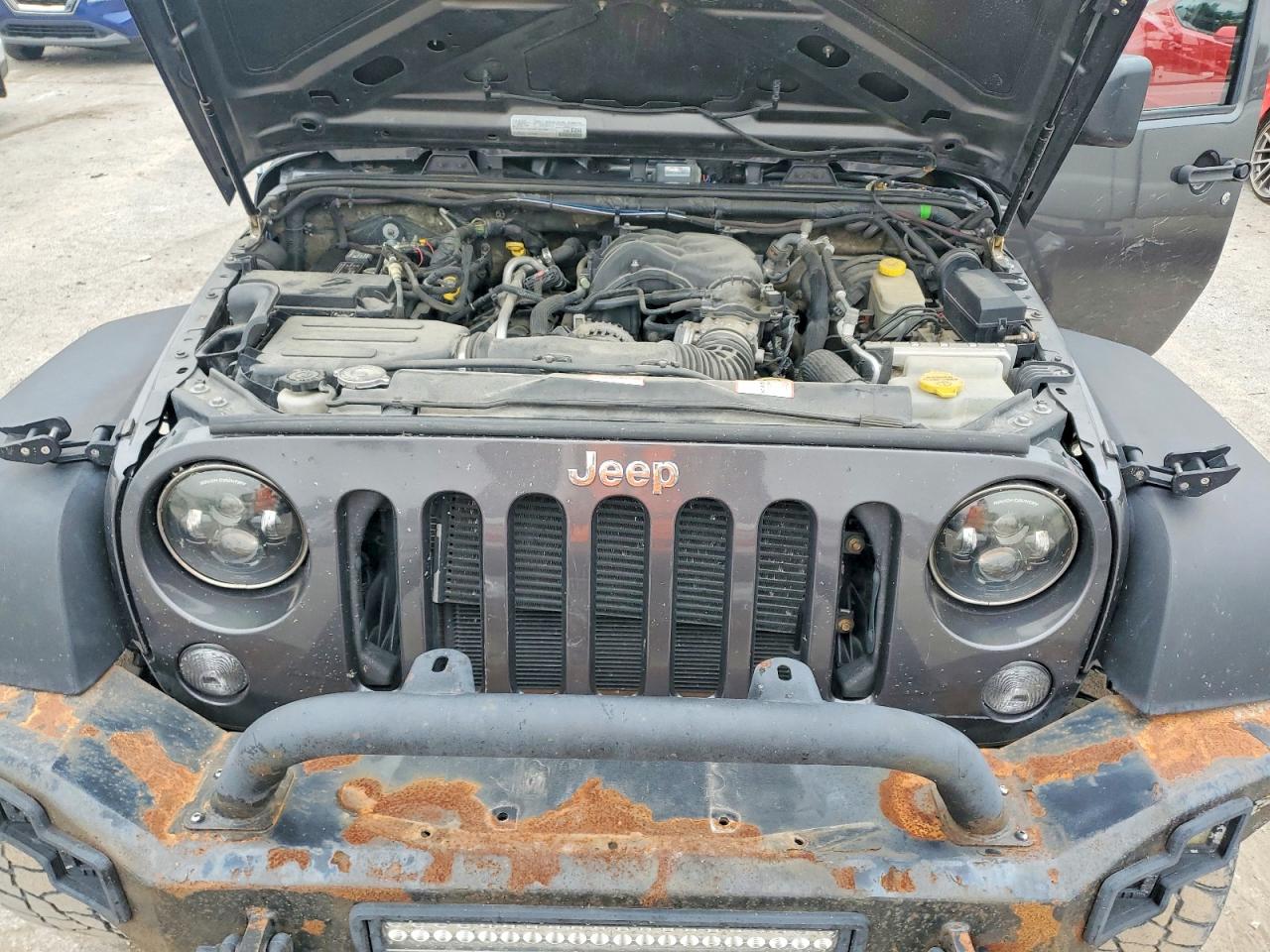 2017 Jeep Wrangler Unlimited Sport Gray vin: 1C4BJWDG0HL569571