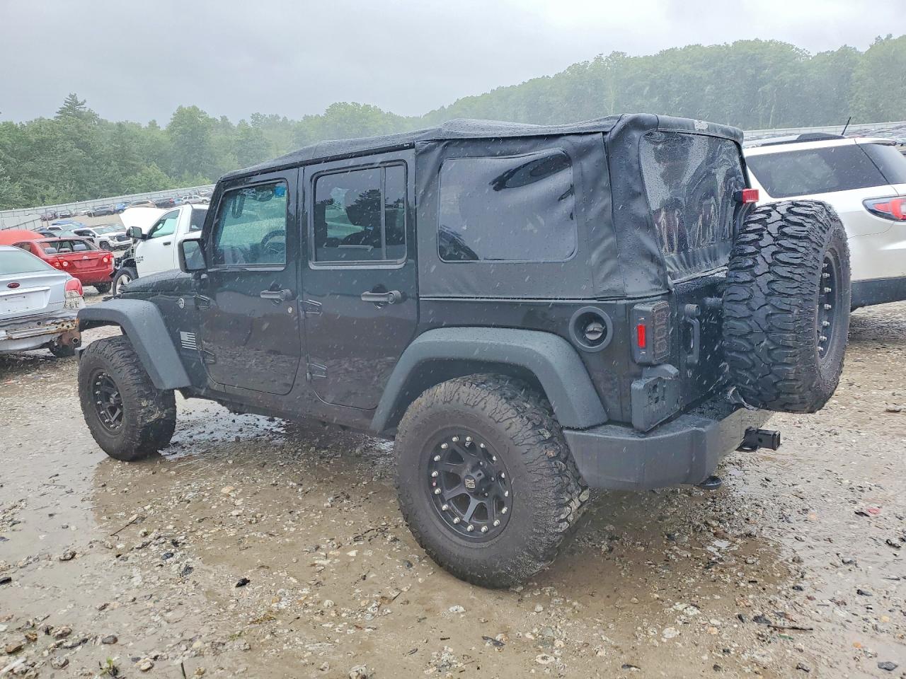 2017 Jeep Wrangler Unlimited Sport Black vin: 1C4BJWDG0HL596625