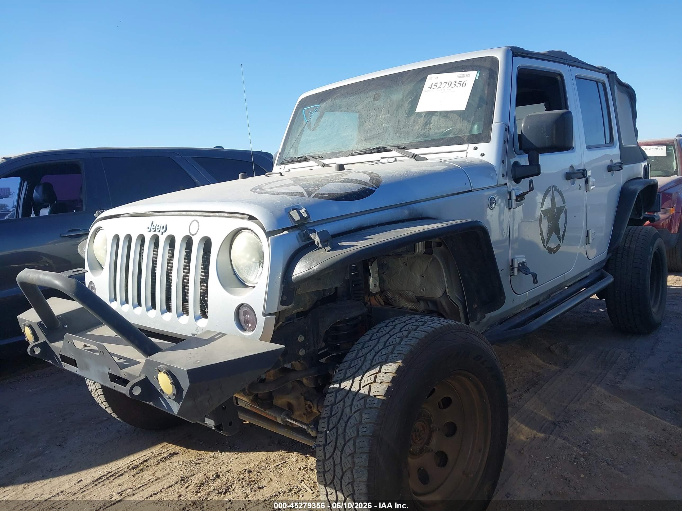 2012 Jeep Wrangler Unlimited Sport Gray vin: 1C4BJWDG1CL217012