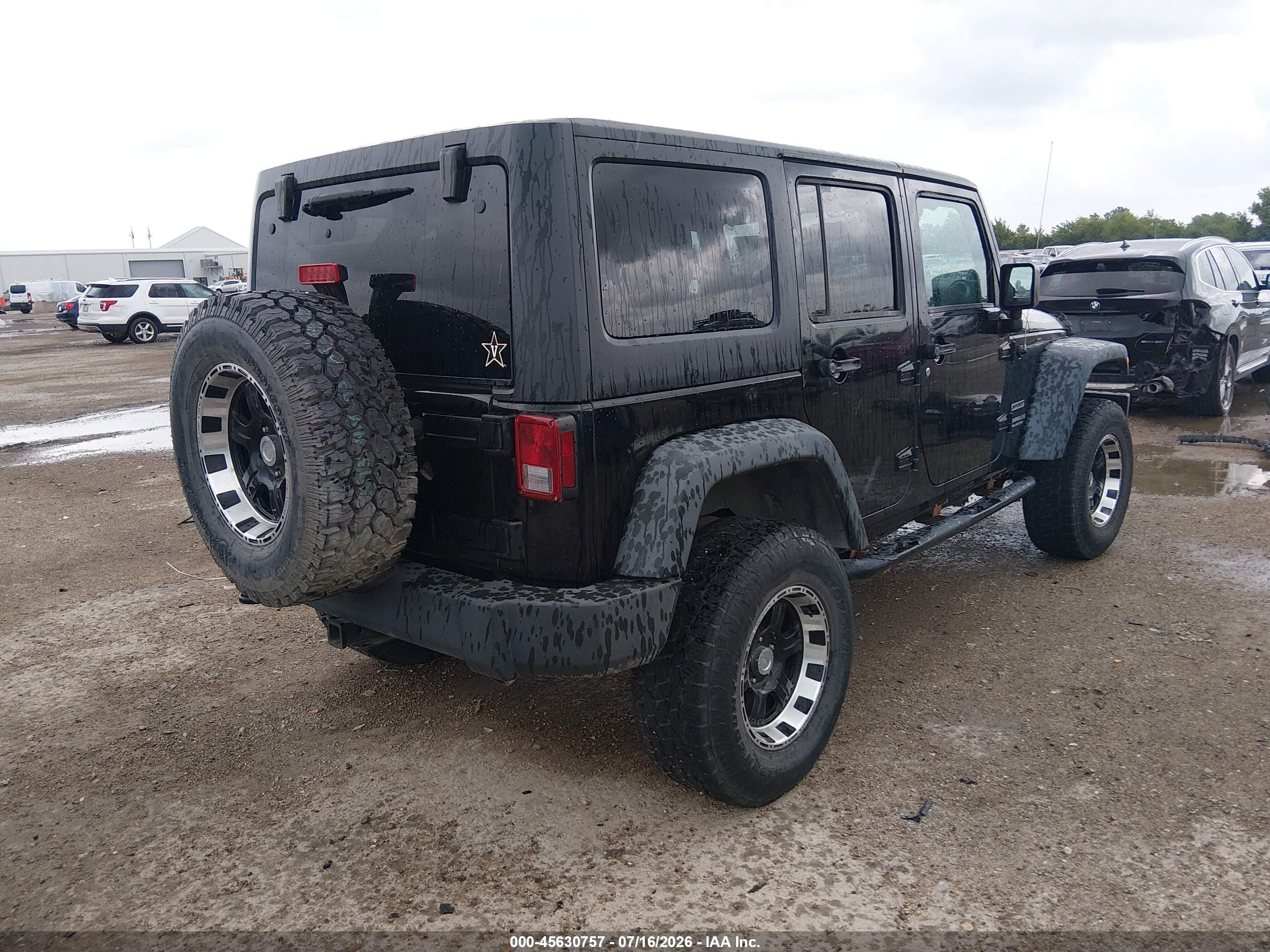 2013 Jeep Wrangler Unlimited Sport Black vin: 1C4BJWDG1DL556533