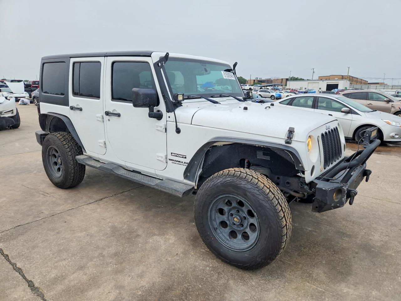 2014 Jeep Wrangler Unlimited Sport White vin: 1C4BJWDG1EL194544