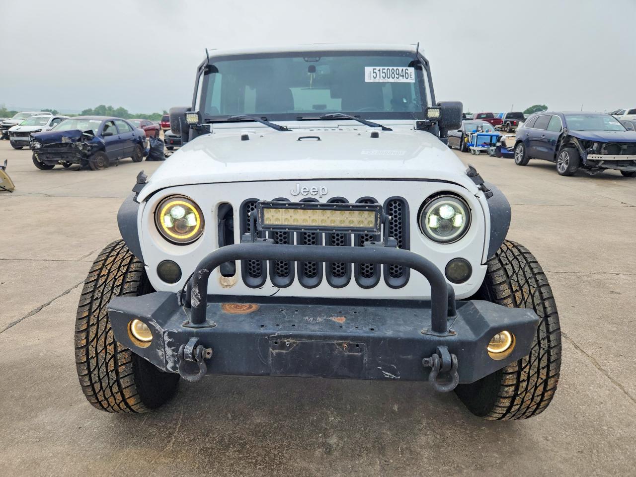 2014 Jeep Wrangler Unlimited Sport White vin: 1C4BJWDG1EL194544