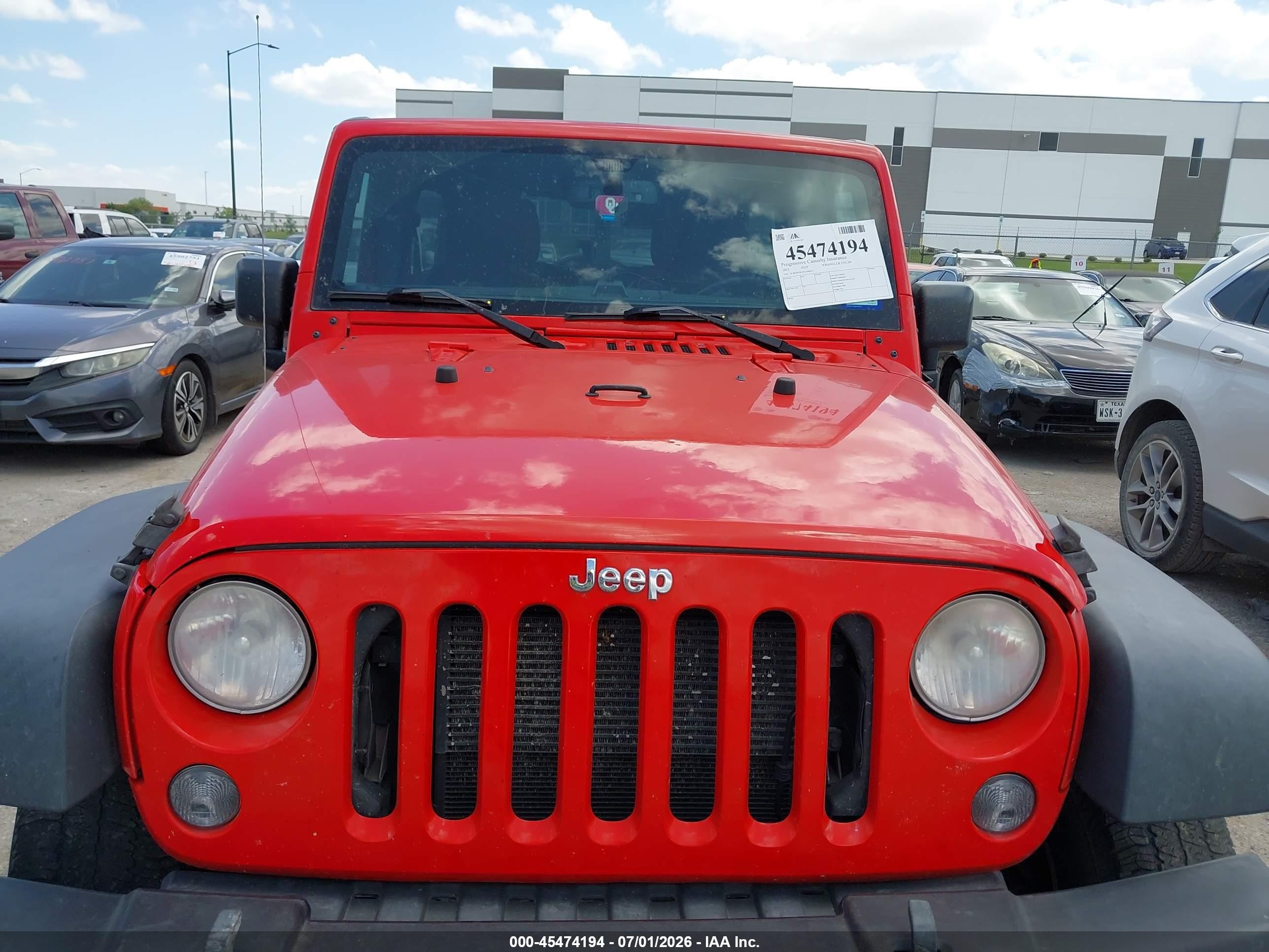 2015 Jeep Wrangler Unlimited Sport Red vin: 1C4BJWDG1FL508243