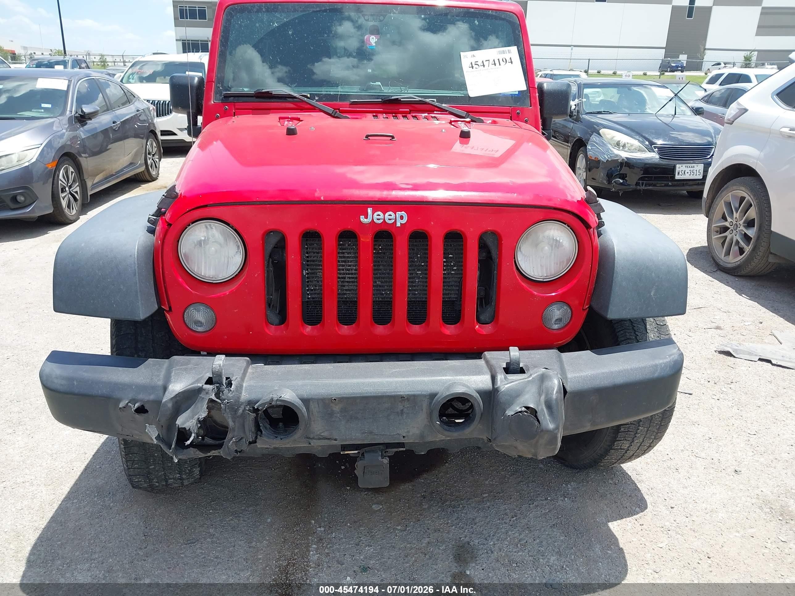 2015 Jeep Wrangler Unlimited Sport Red vin: 1C4BJWDG1FL508243
