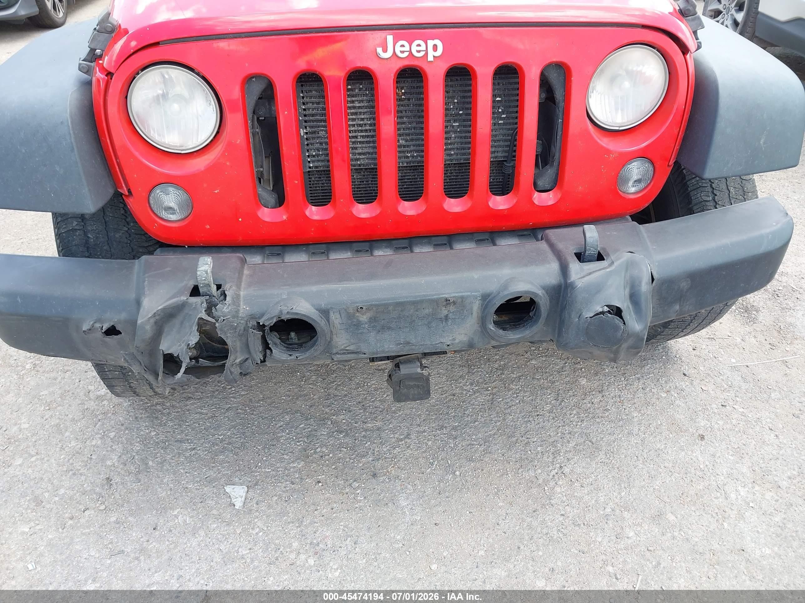 2015 Jeep Wrangler Unlimited Sport Red vin: 1C4BJWDG1FL508243
